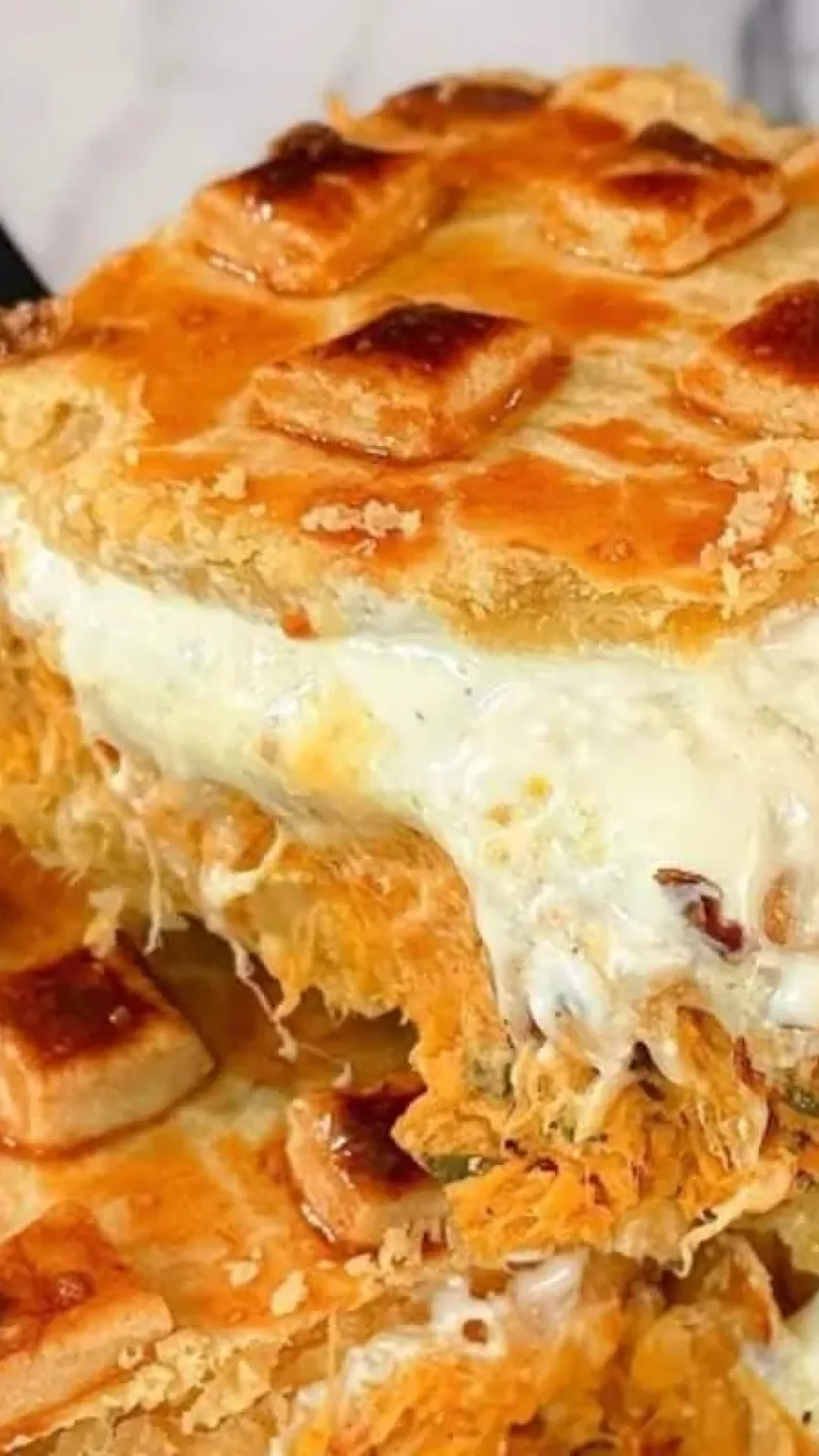 Empadão de frango cremoso com um segredo que faz toda diferença no ponto da massa