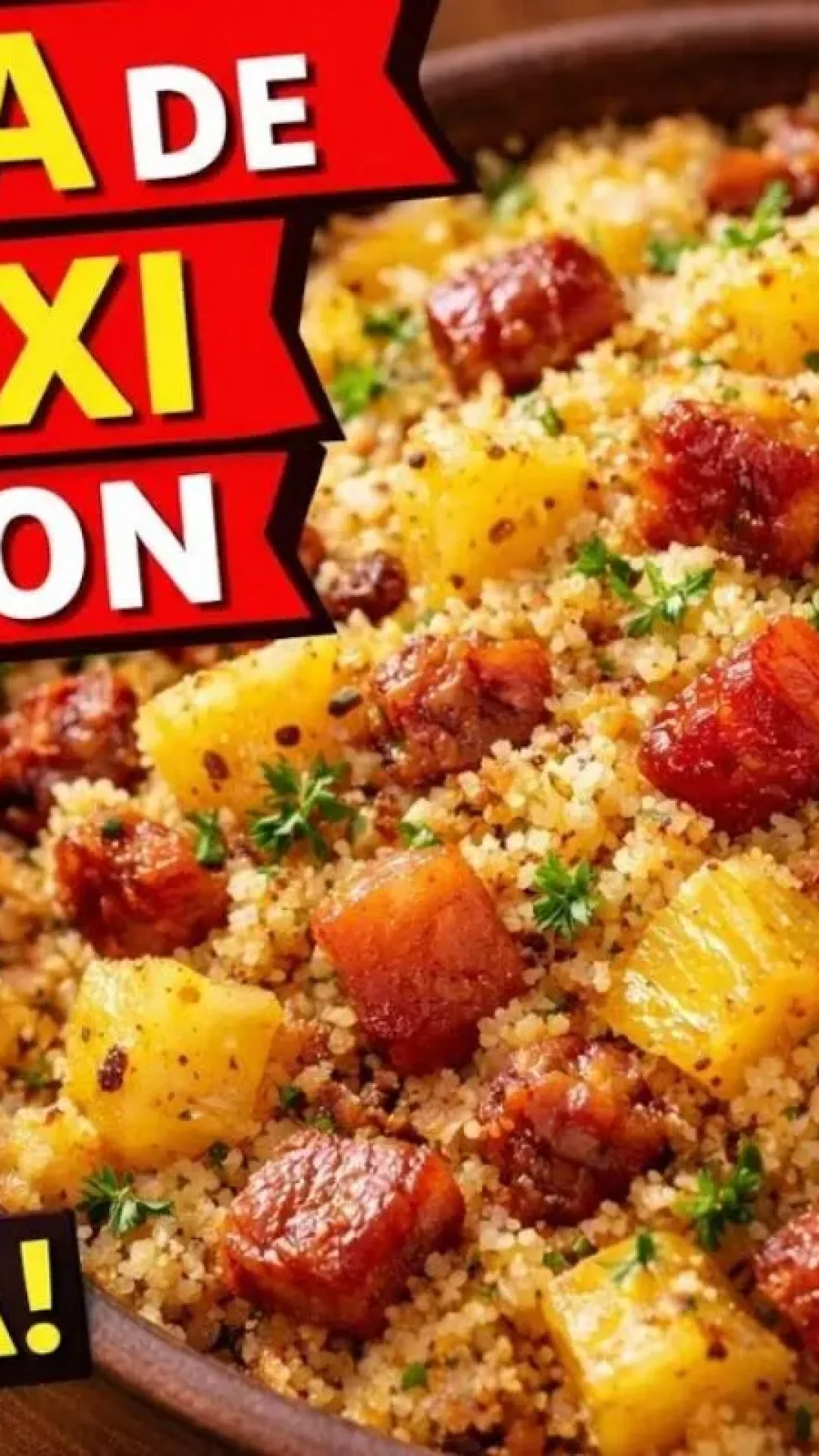 Farofa de abacaxi com bacon de sabor agridoce, o acompanhamento que faz sucesso no churrasco