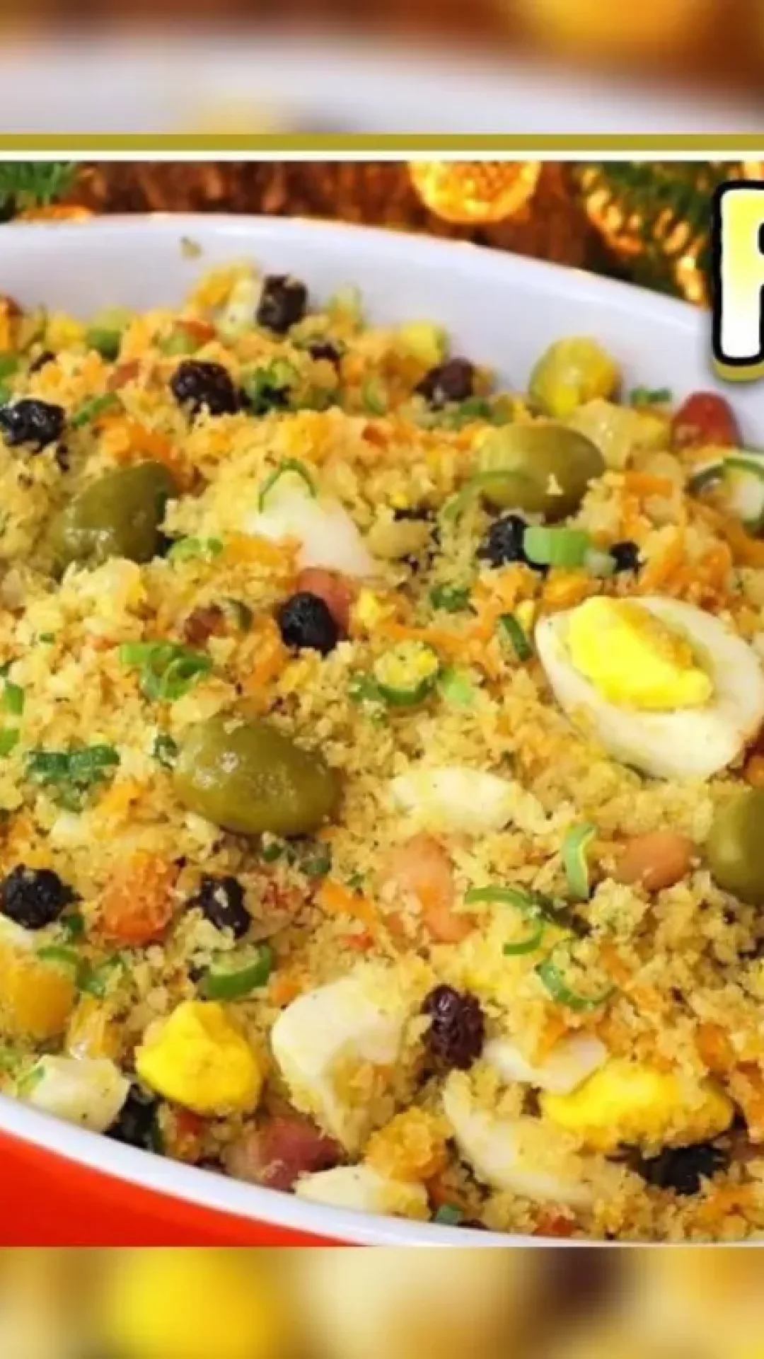 Farofa fácil e completa para acompanhar churrasco ou frango assado de domingo