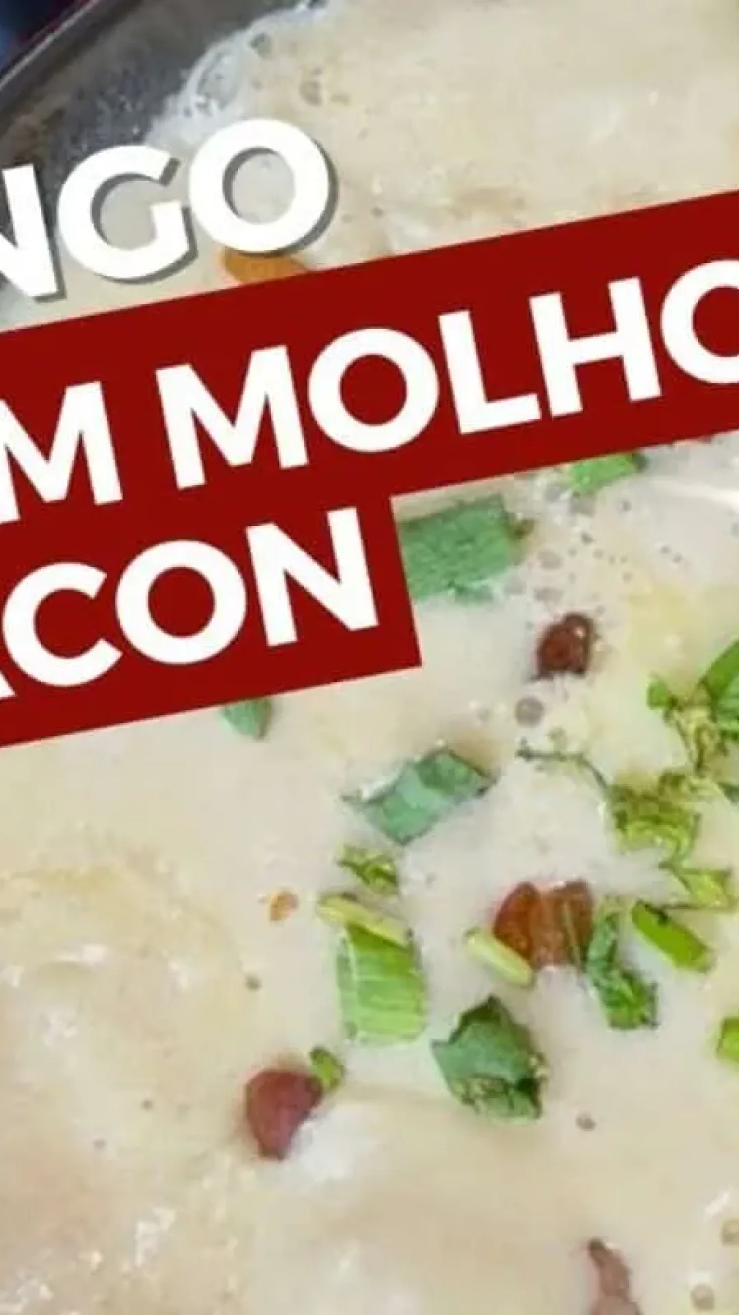 Frango com molho de bacon super saboroso e fácil de preparar para seu jantar de hoje