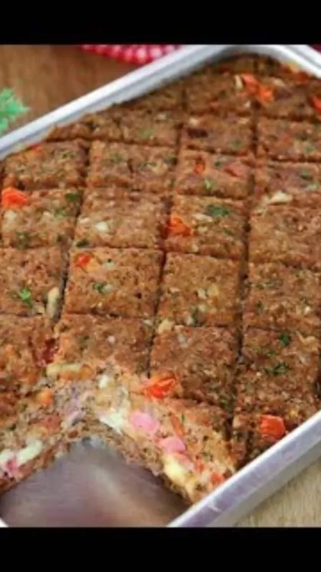 Kibe de forno delicioso e bem temperado com hortelã, que rende bastante e é muito saboroso