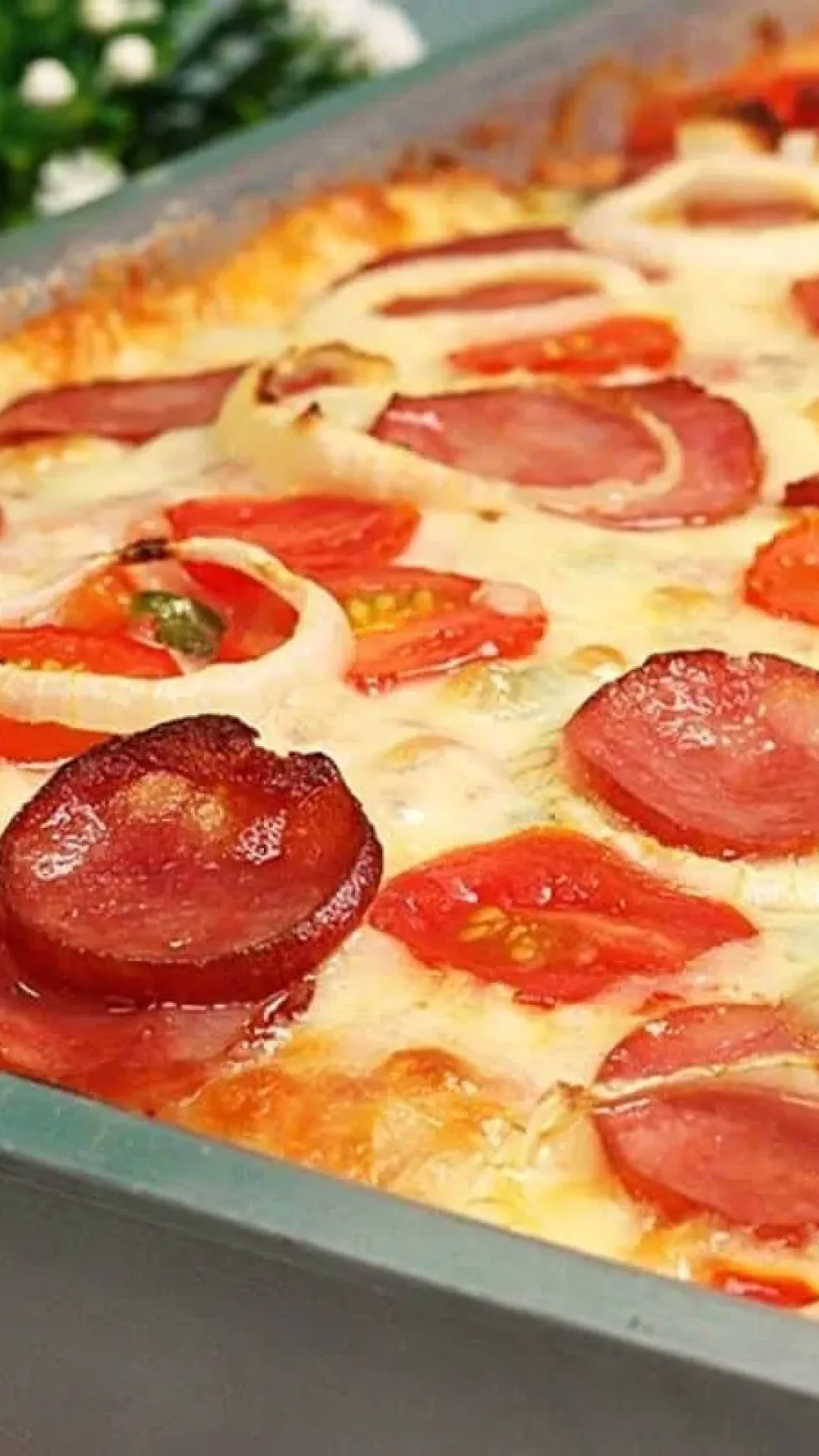 Lanchão de forno super recheado que é tão fácil de preparar que não precisa usar o liquidificador