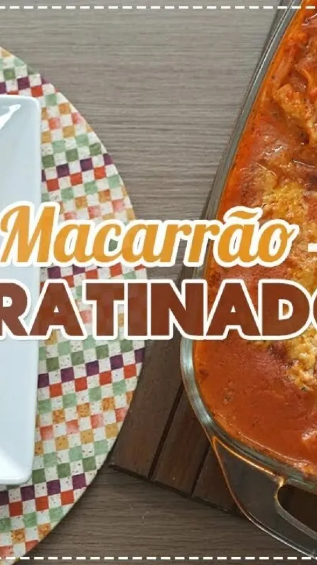 Macarrão gratinado super cremoso e dá uma refeição completa para sua família