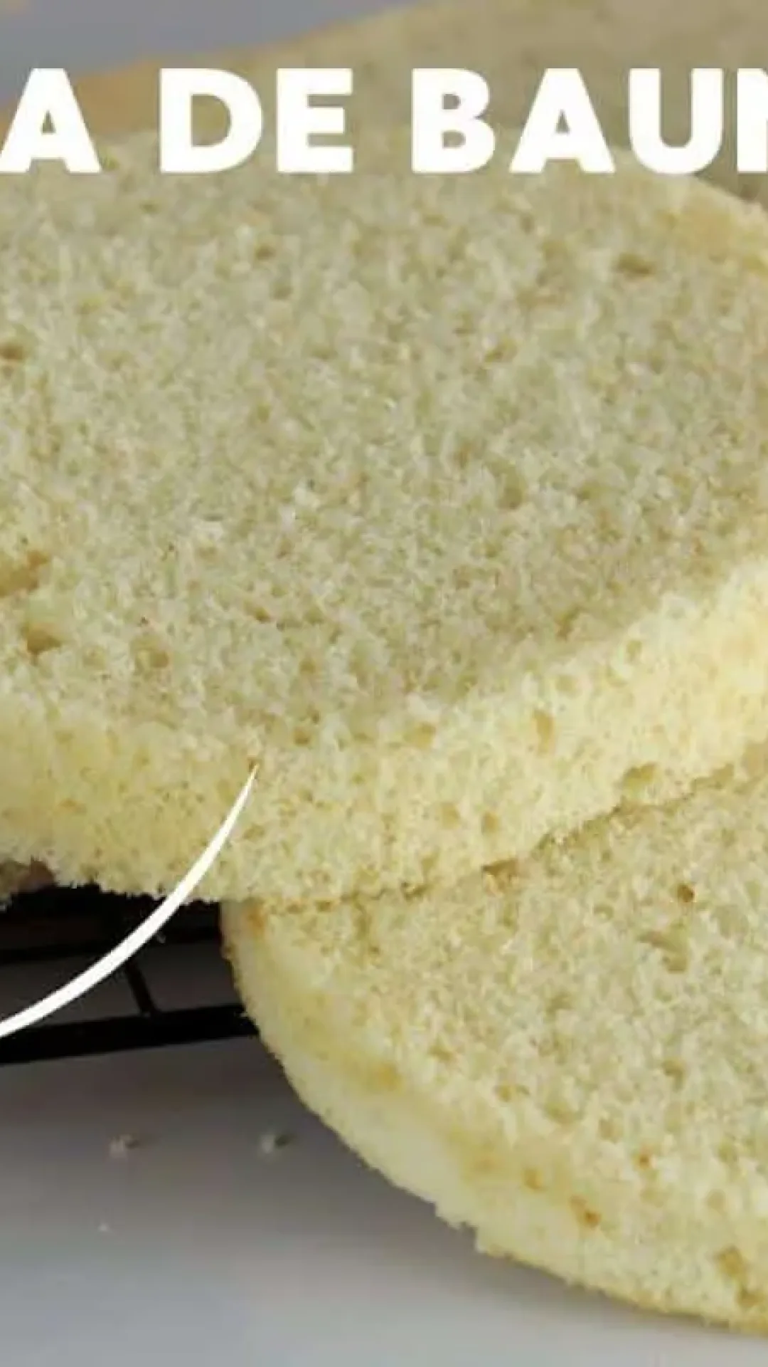 Massa branca de baunilha para bolo de festa super fofinha que não quebra na hora de rechear