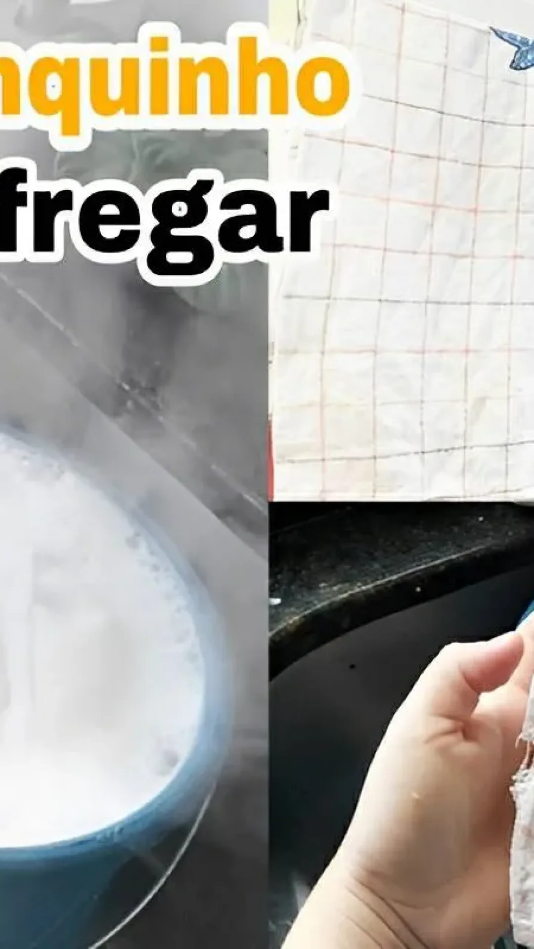 Misturinha caseira para deixar seus panos de prato brancos sem fazer esforço