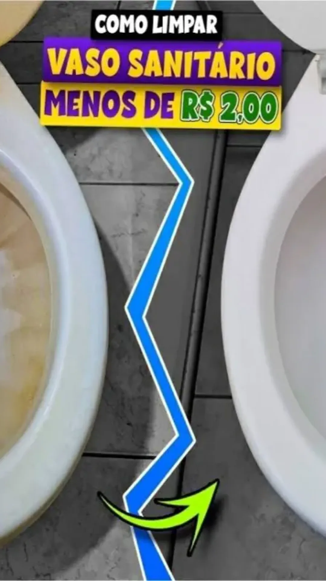 Misturinha mágica para limpar vaso mesmo mesmo estando muito sujo e fica novinho