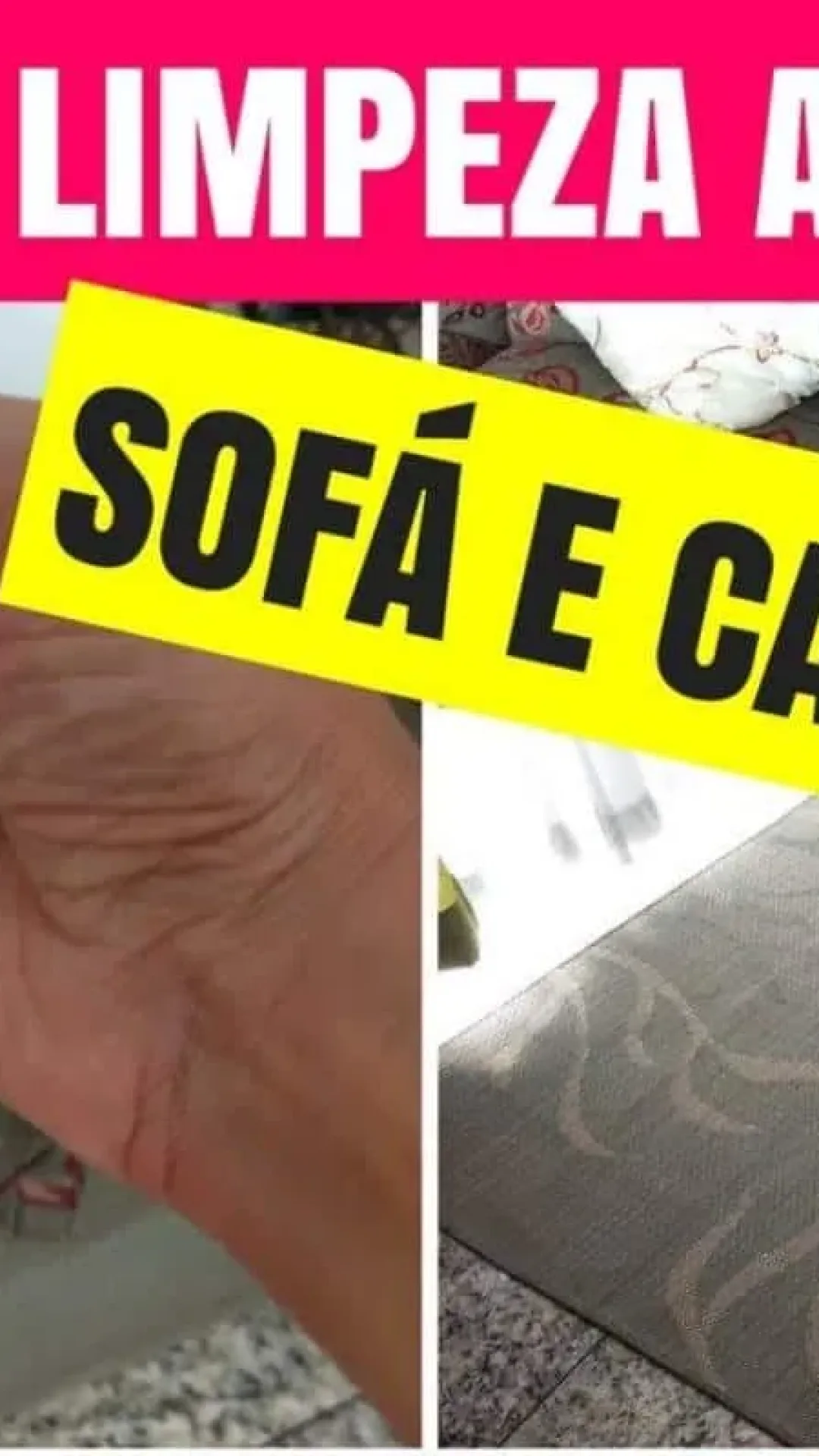 Misturinha para limpar sofá: tira todo tipo de manchas rapidinho