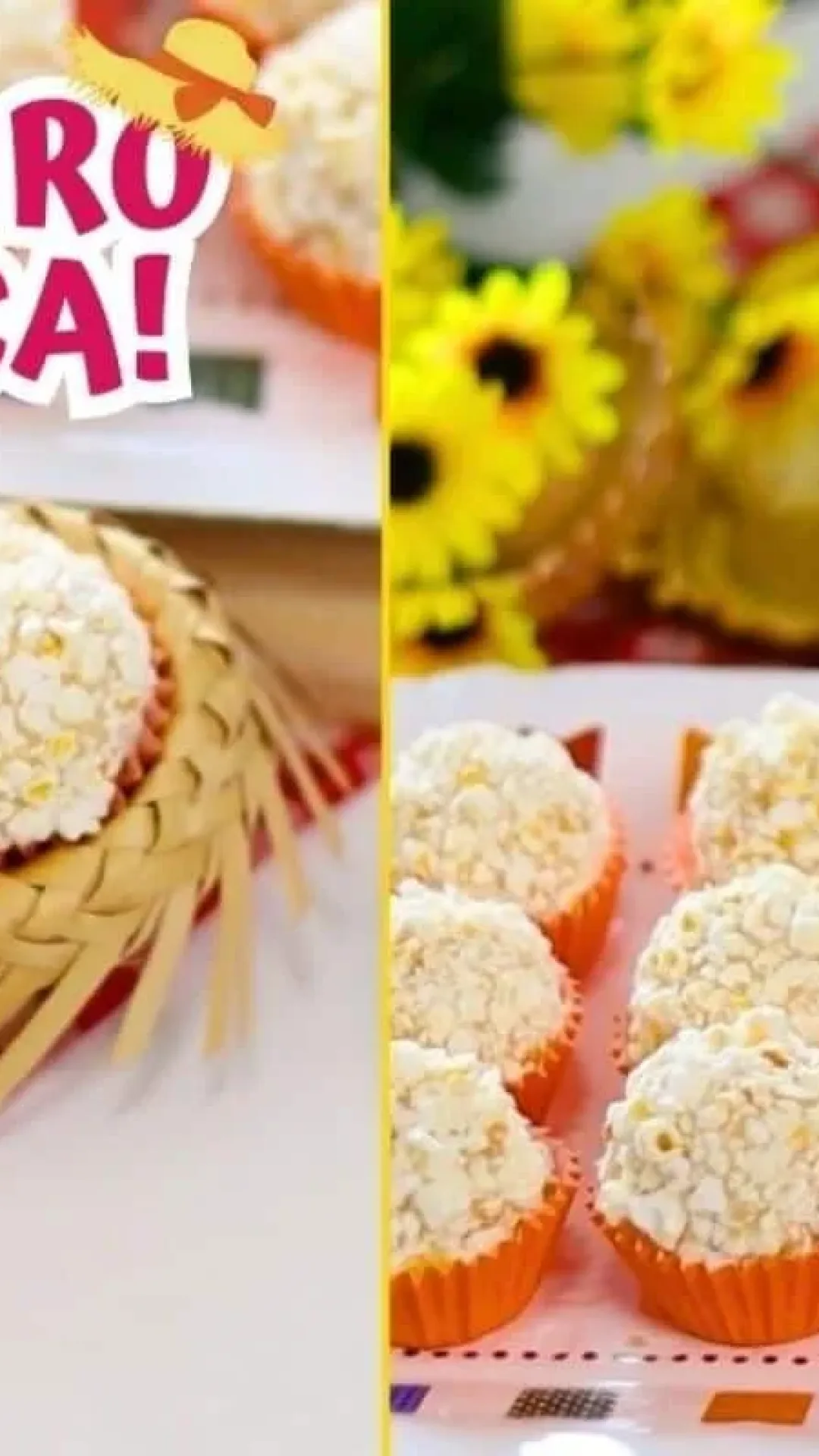 Não deixe sua festa junina passar sem esse experimentar esse brigadeiro de pipoca
