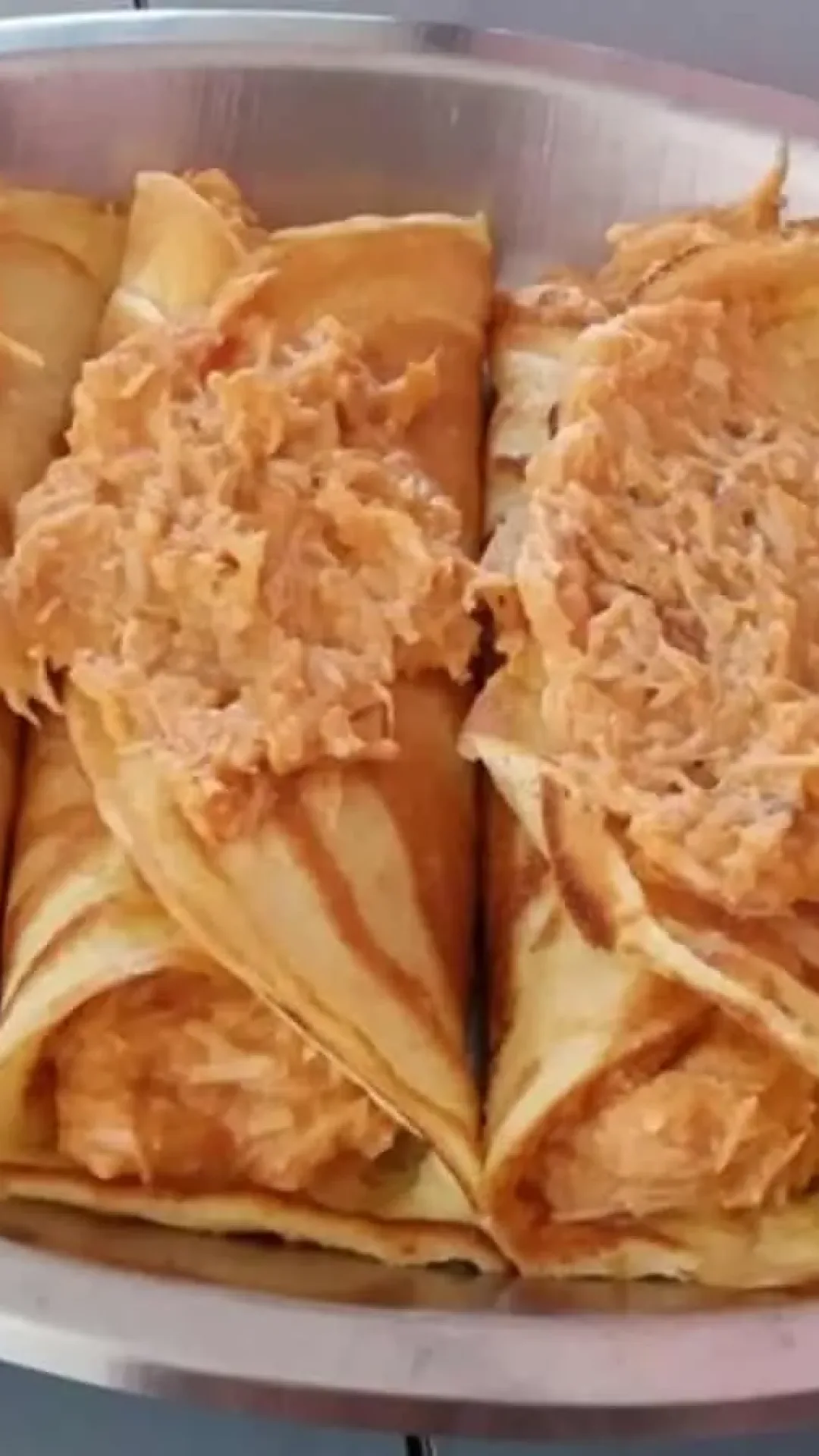 Panqueca de frango que aprendi com a vovó italiana igual faz na cantina
