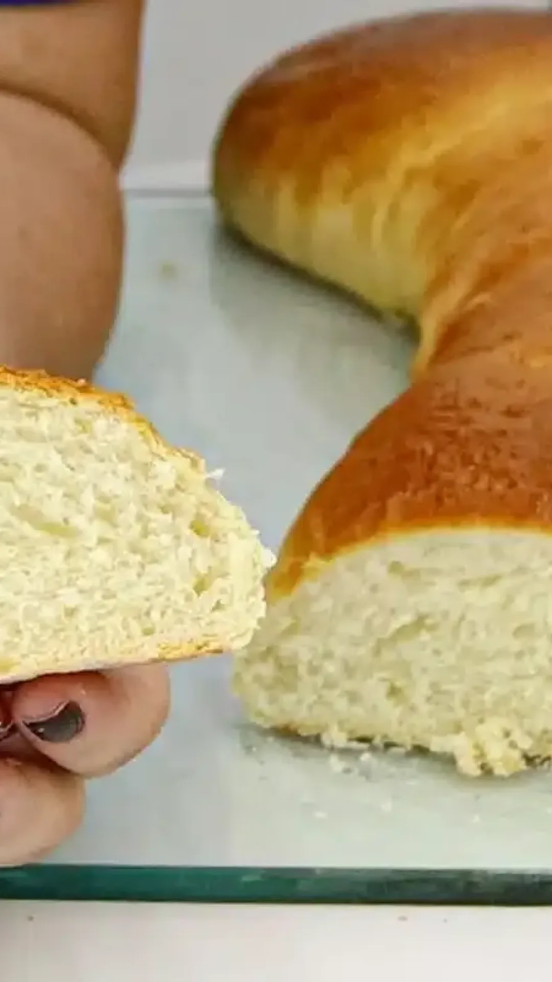 Pão caseiro delicioso e fofinho agora meu café da manhã tem pão a semana toda