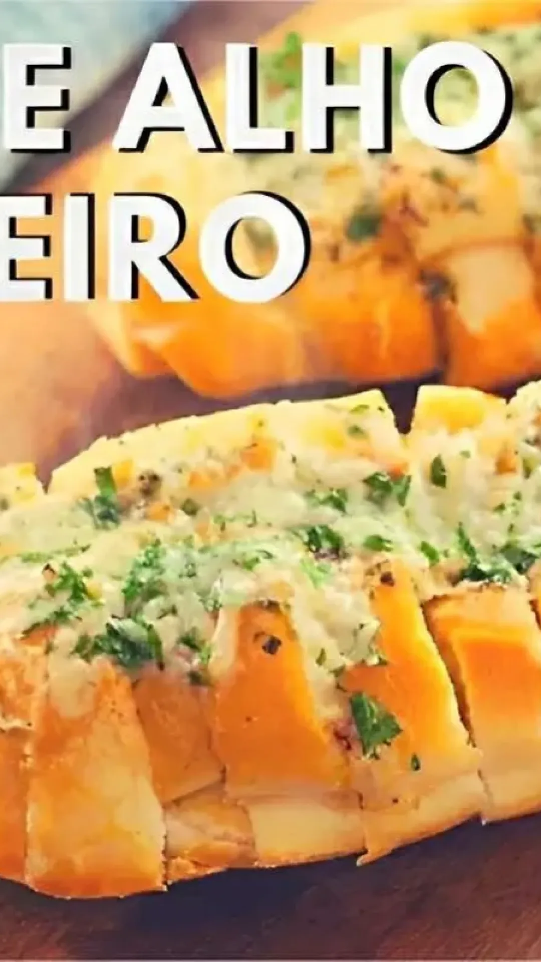 Pão de alho no pão francês perfeito para o churrasco de dia dos pais