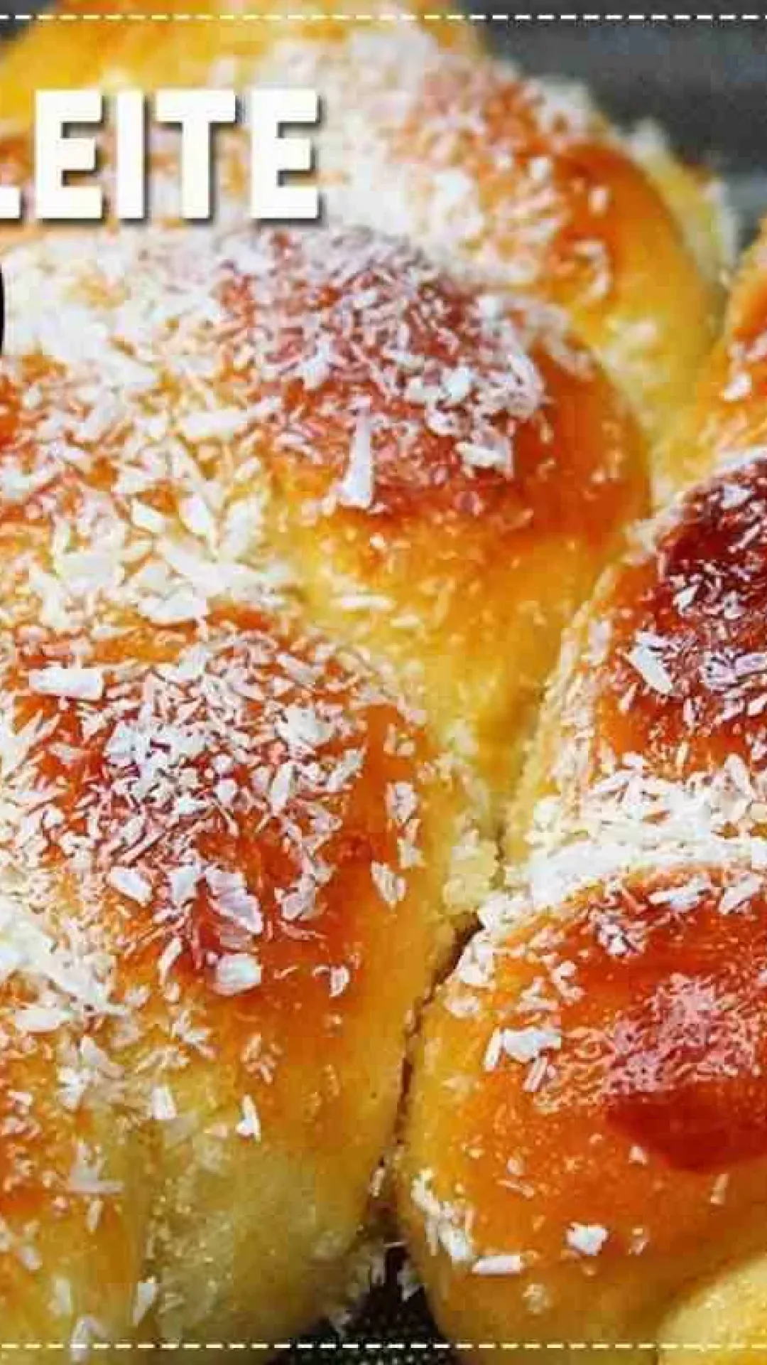 Pão de leite condensado de padaria bem fofinho e macio