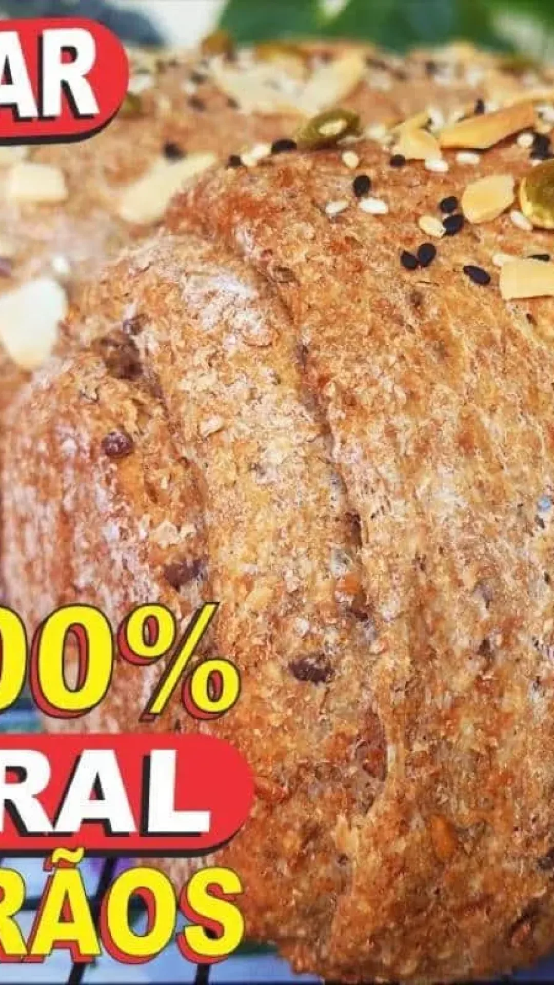 Pão integral multigrãos para deixar sua hora do café mais leve e saudável