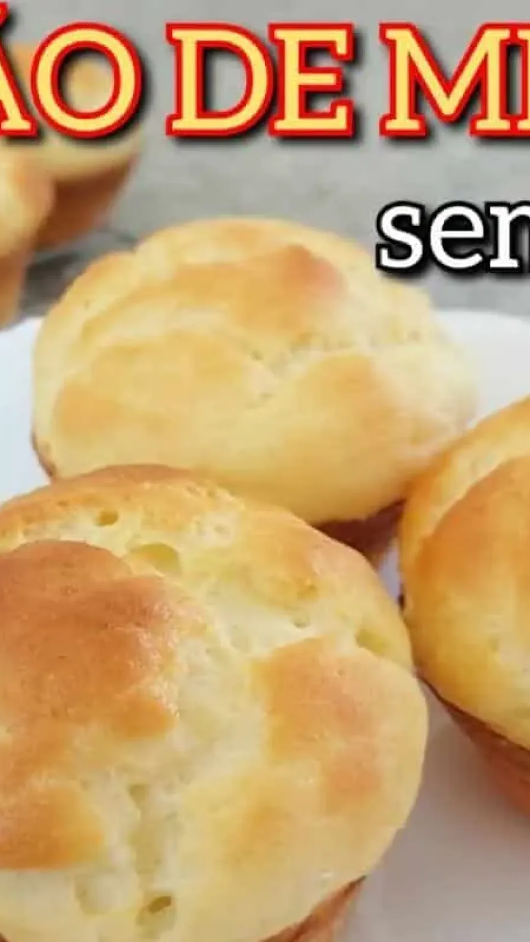 Pãozinho de minuto sem glúten para você preparar na hora do seu café