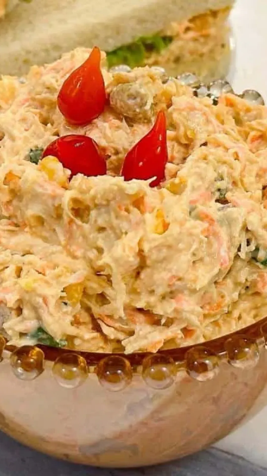 Patê de frango cremoso para lanche natural ou acompanhar torradas