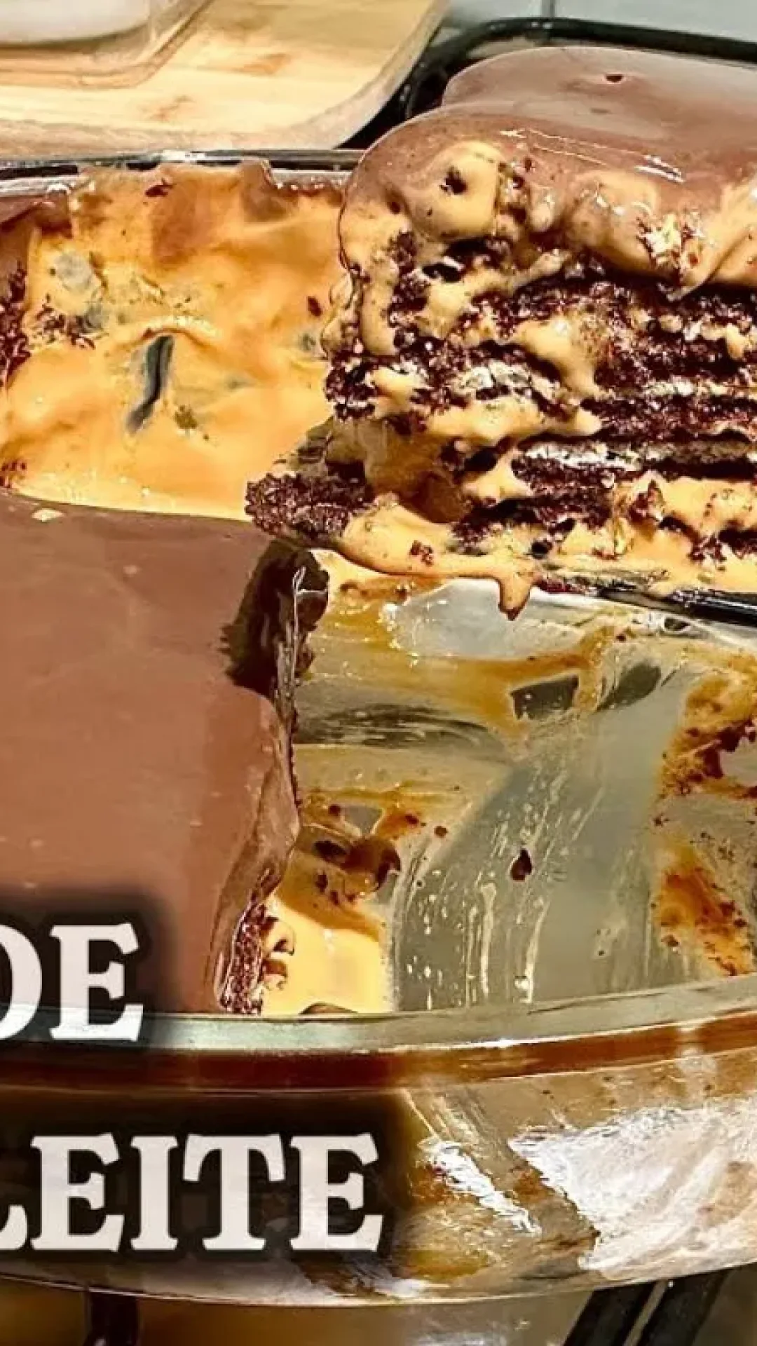 Pavê de doce de leite cremoso e feito com ingredientes simples, para surpreender a todos