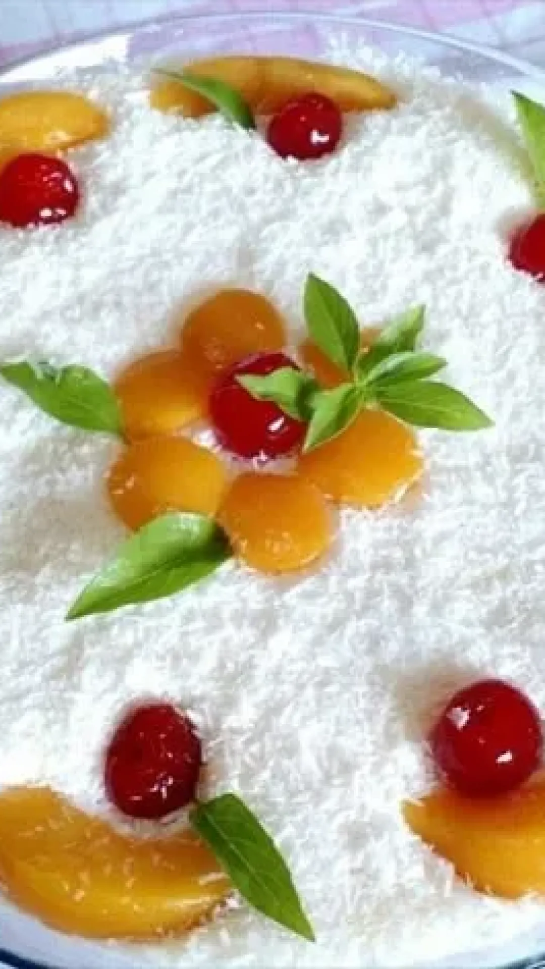 Pavê de Pêssego Para o Natal