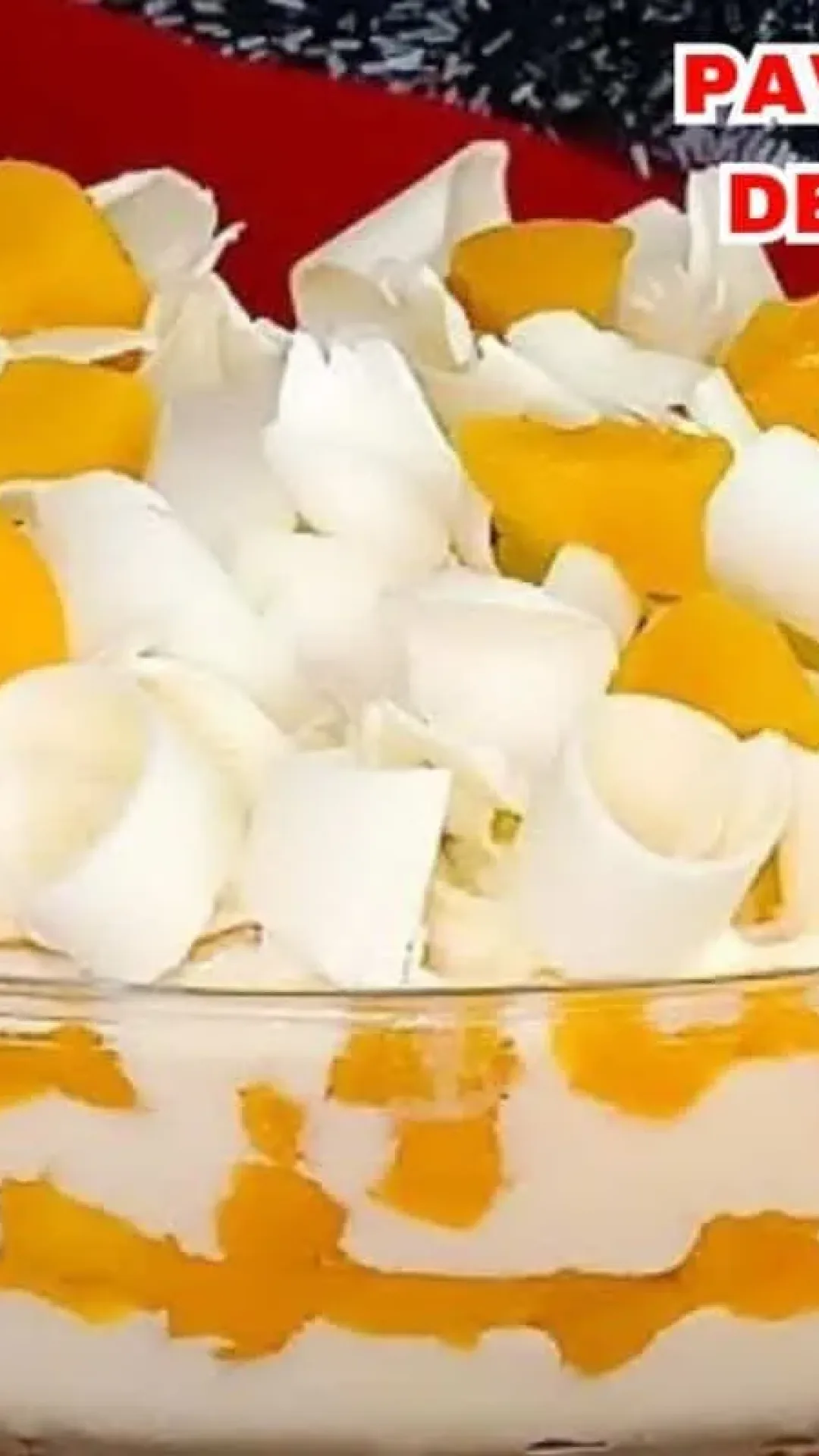 Pavê de pêssegos com um gostinho de sobremesa de antigamente, simples e irresistível
