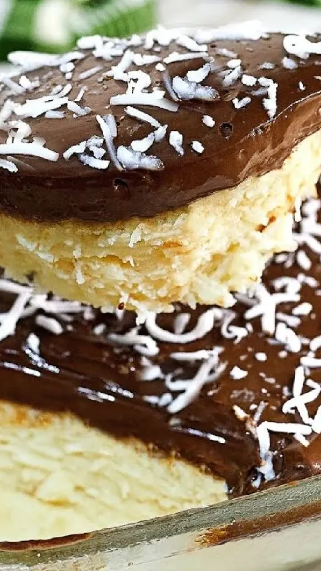 Prestígio de travessa muito cremoso com coco natural, que rende bastante e é econômico