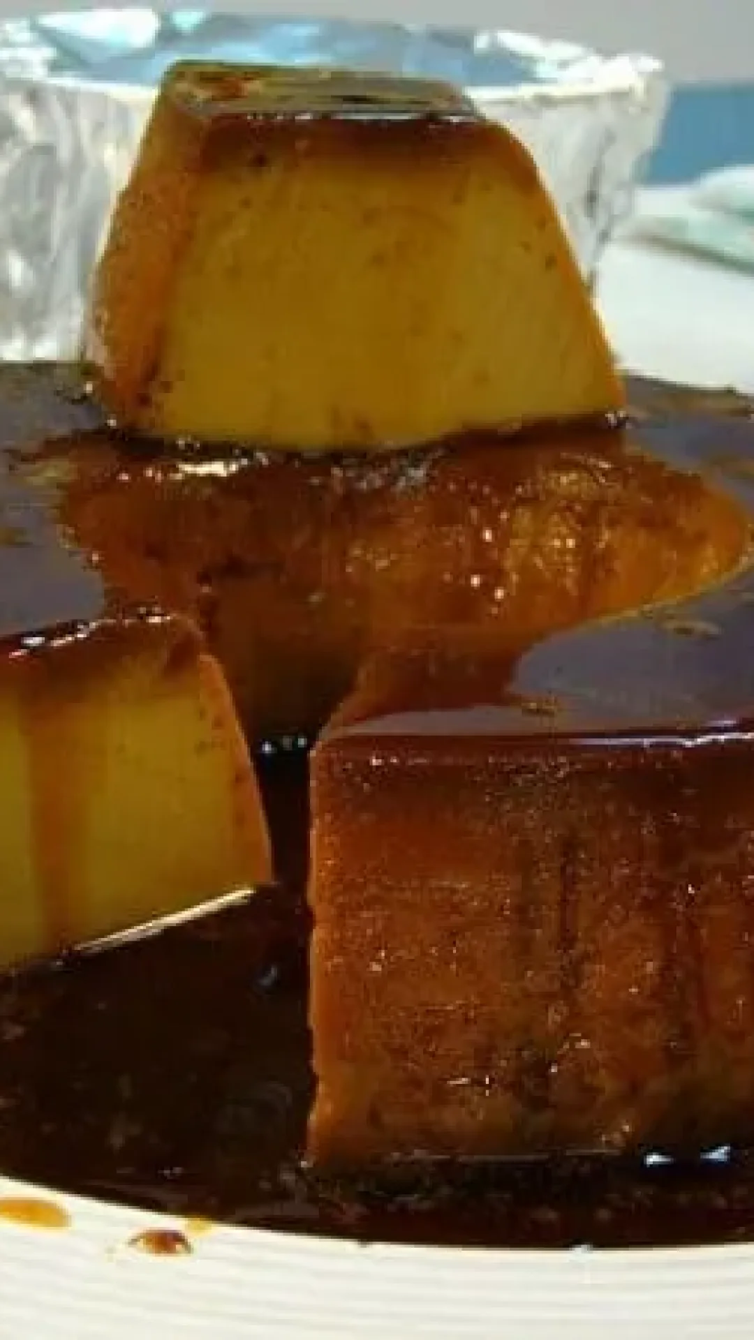 Pudim de Doce de Leite com Calda de Nutella