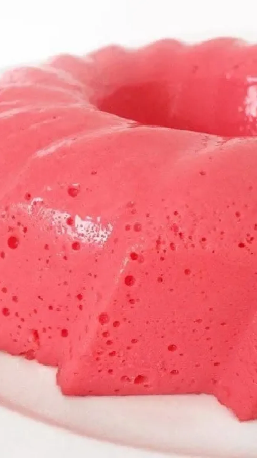 Pudim de Gelatina de Morango