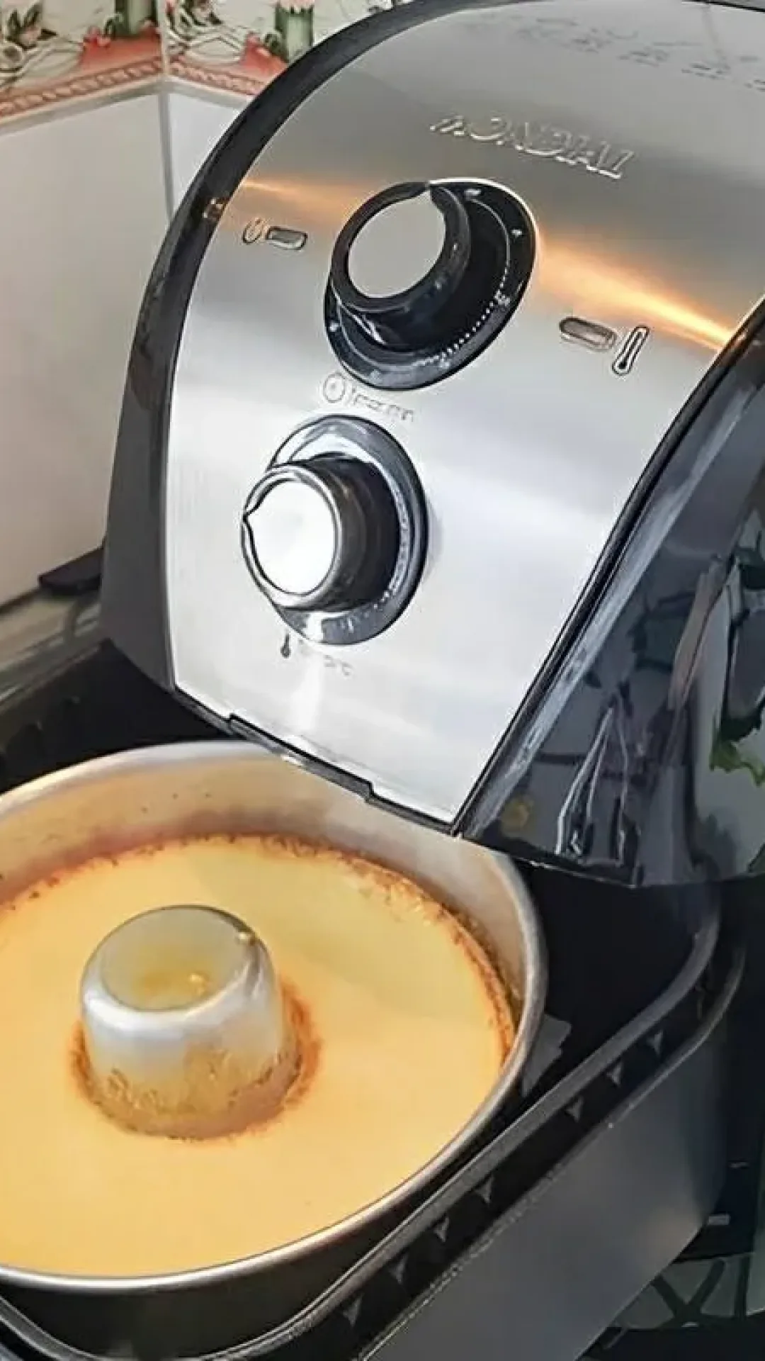 Pudim na AirFryer economiza o seu gás de cozinha e fica uma delícia