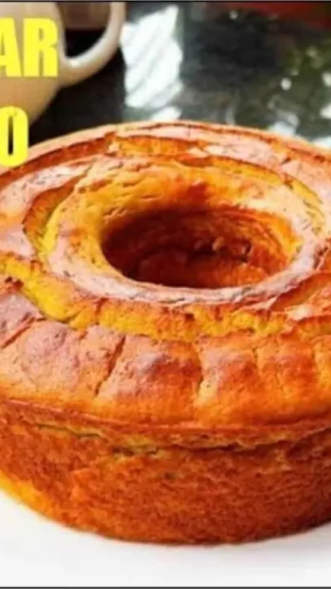 Que tal preparar um café da manhã com esse bolo saudável sem açúcar