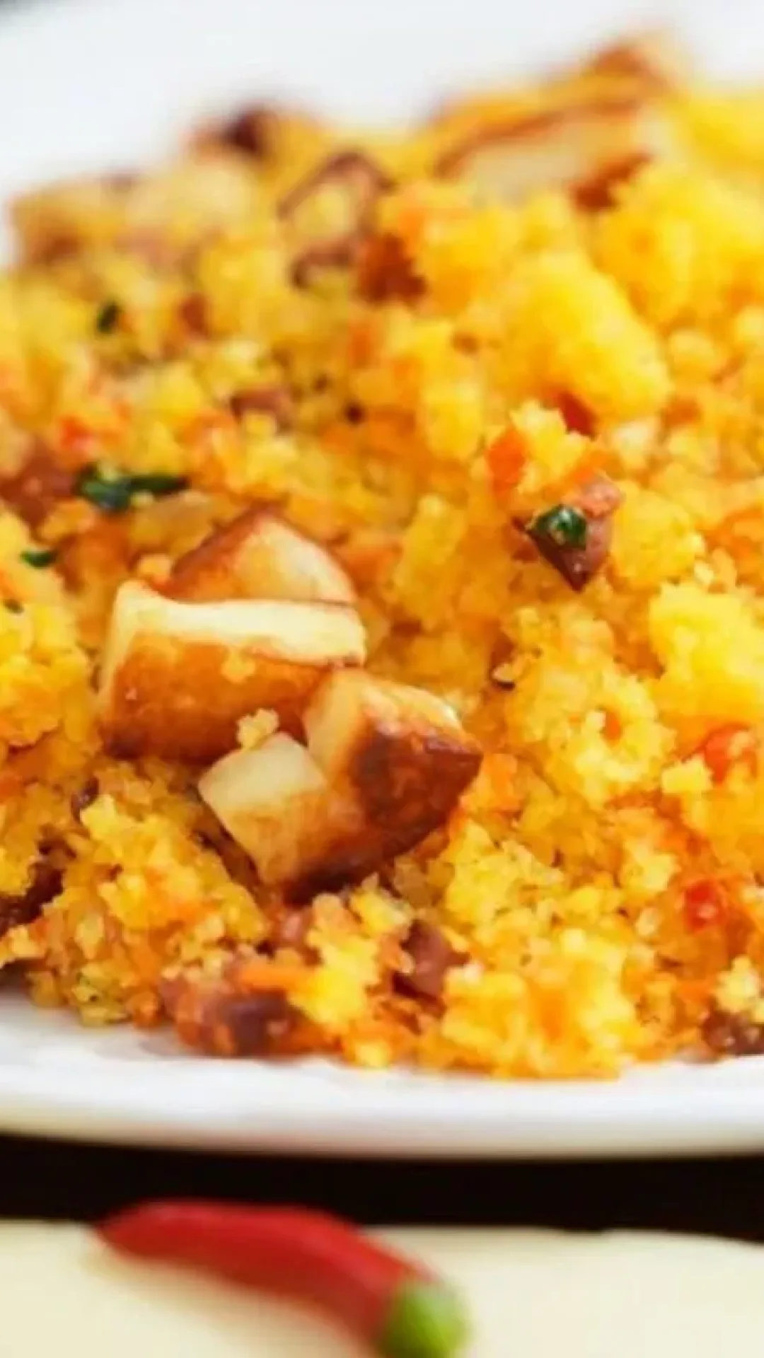 Receita de farofa de cuscuz muito saborosa: vai te dar vontade de fazer todo dia