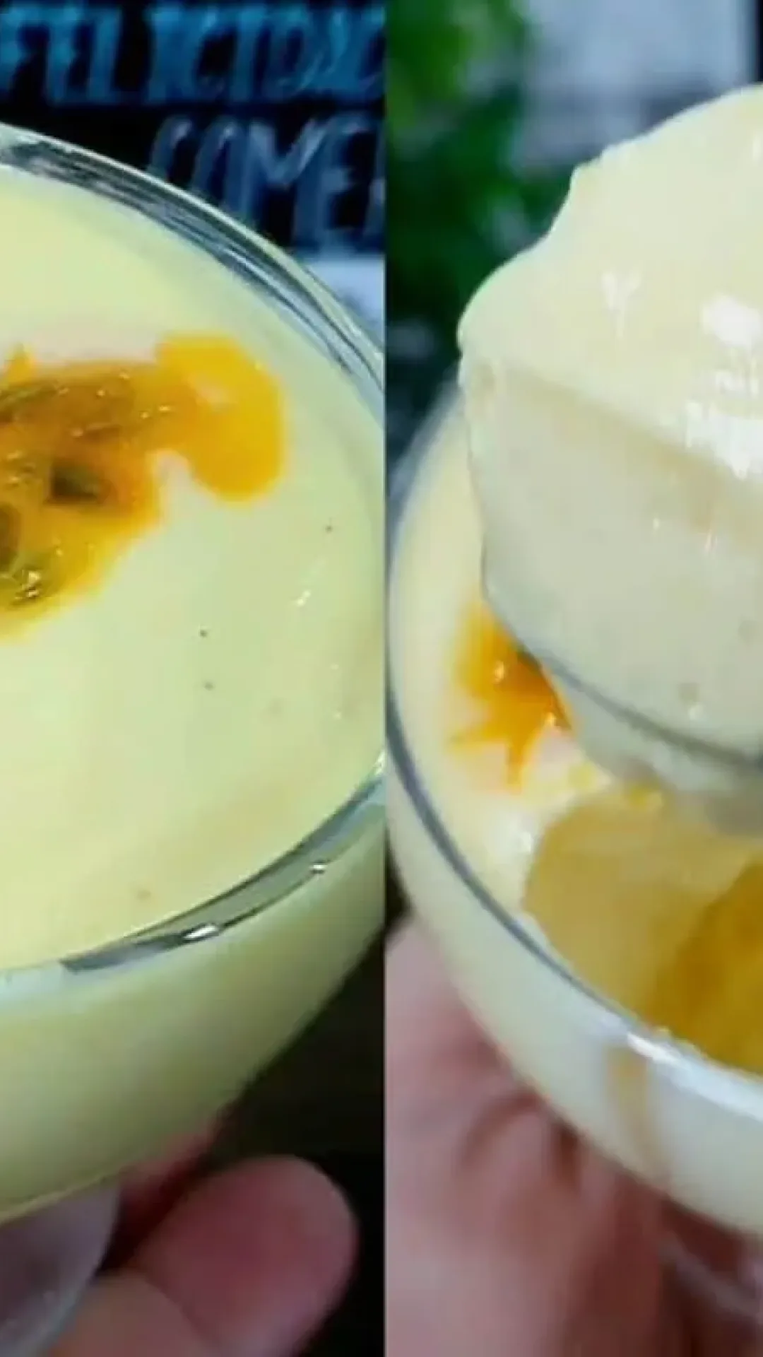 Receita de mousse de fruta feita com apenas 3 ingredientes para uma sobremesa rápida e refrescante