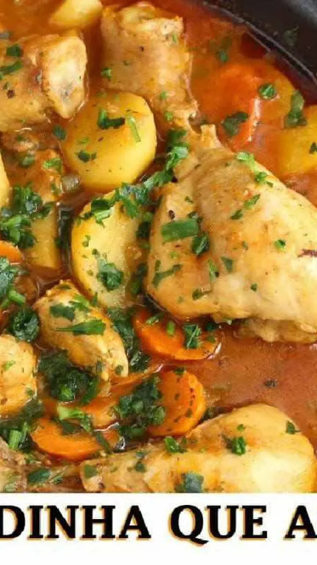 Receita de vó: frango ensopado com legumes saboroso