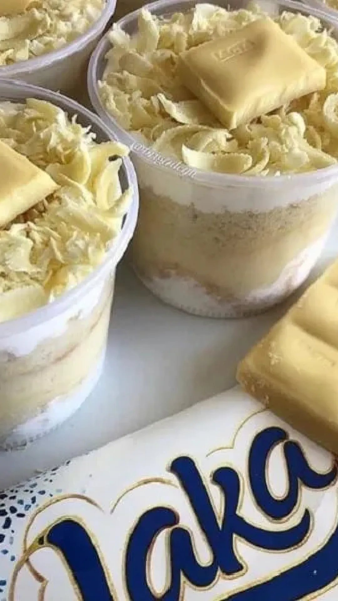 Recheio de Bolo com Chocolate Branco e Leite Ninho
