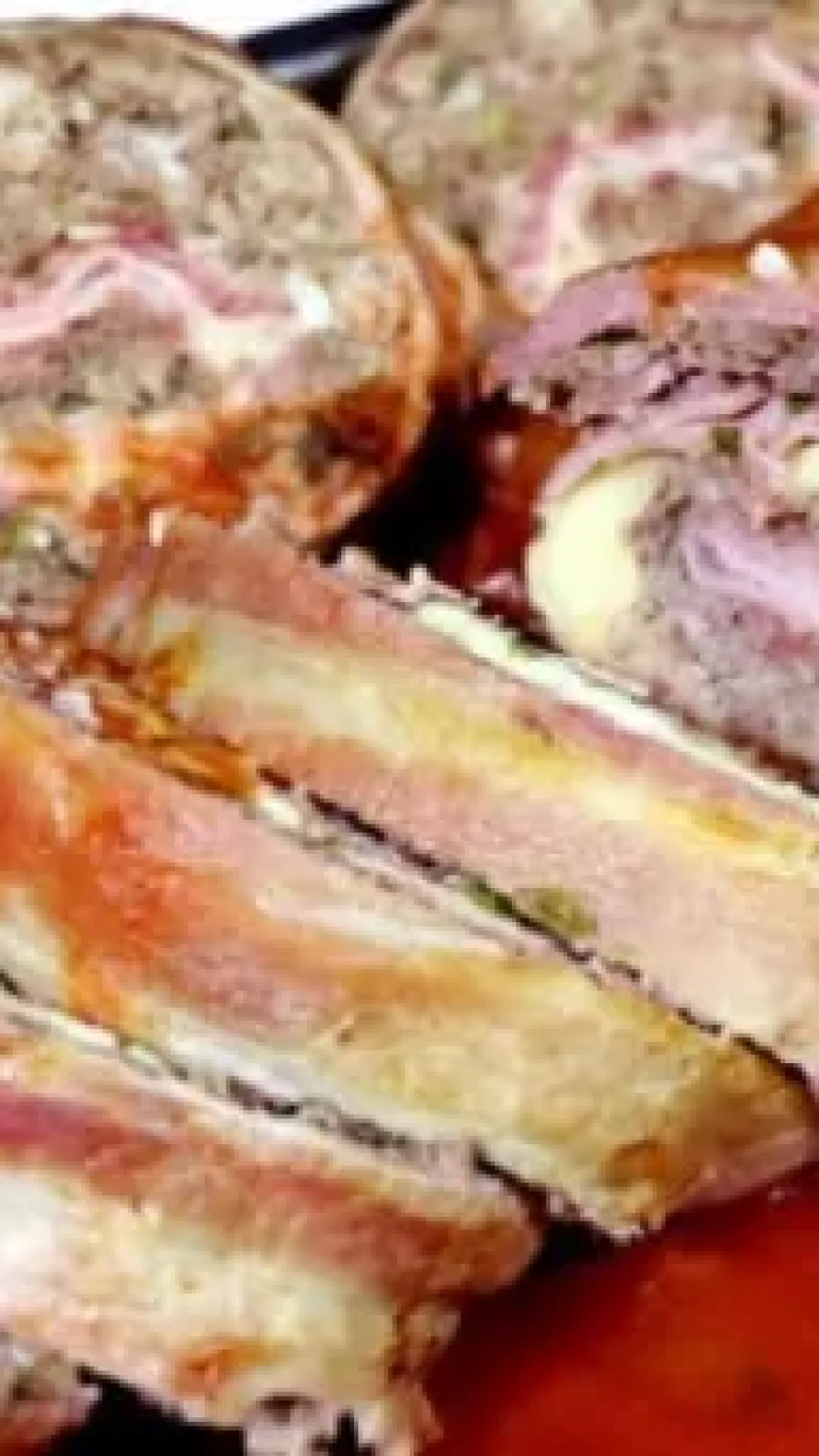 Rocambole de Carne com Bacon