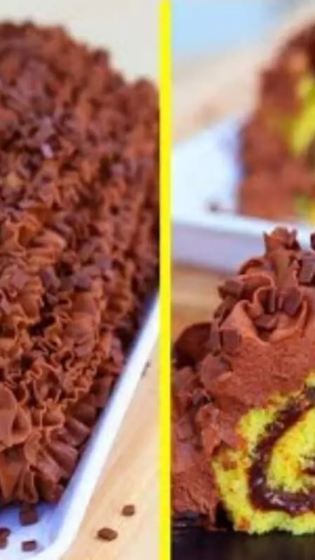 Rocambole de cenoura com recheio de muito chocolate e massa feita no liquidificador