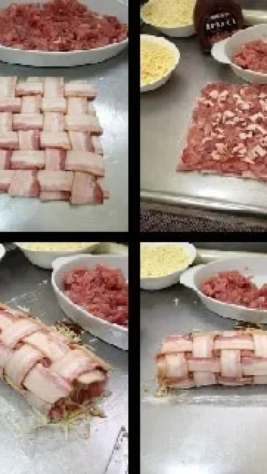 Rocambole Trançado com Bacon