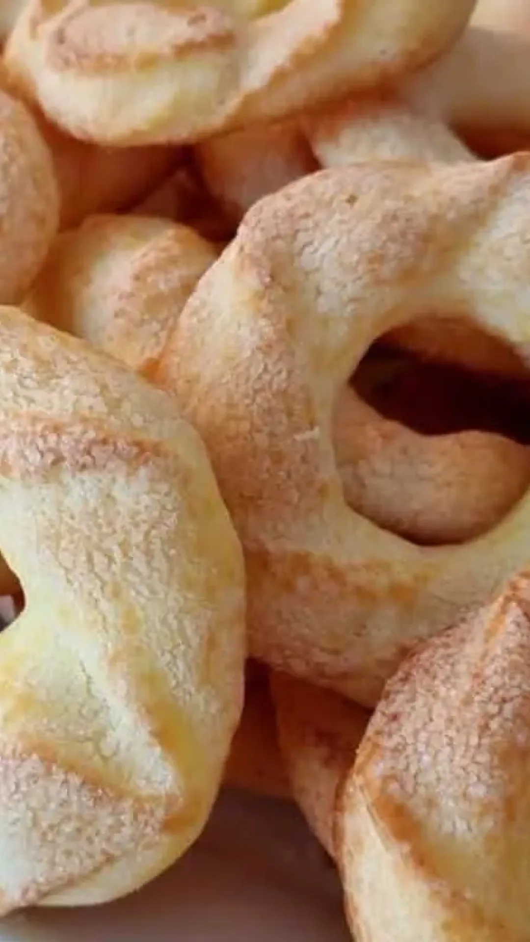 Rosquinha doce de polvilho da vovó para servir no lanche da tarde