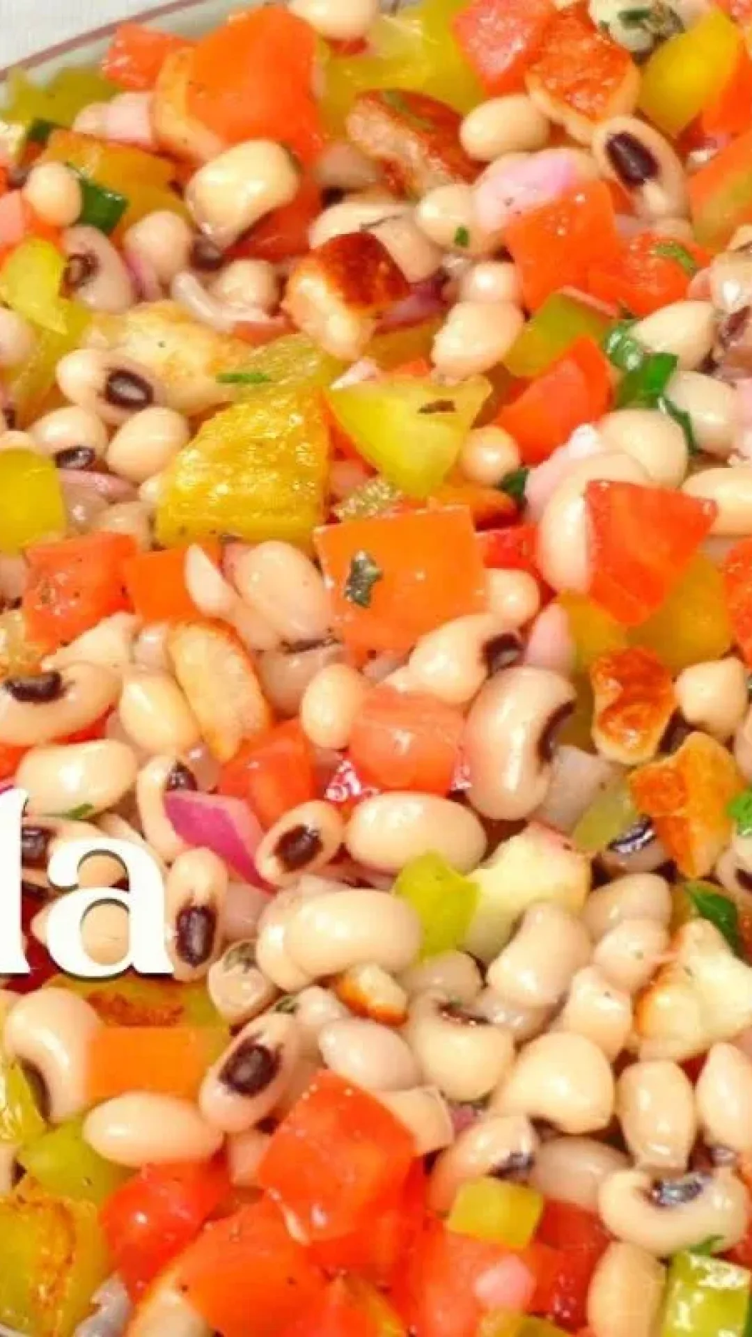 Salada de feijão saborosa que vai ser o maior sucesso no seu acompanhamento de réveillon