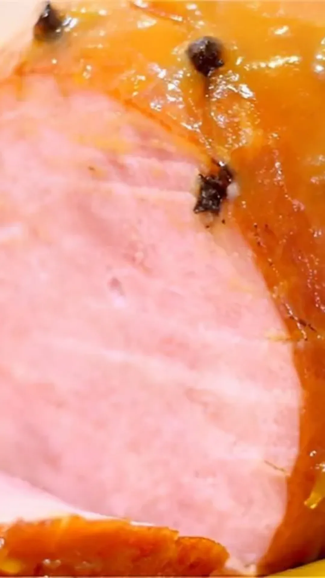 Tender de natal gostoso e suculento com calda de laranja e abacaxi o melhor que já provei