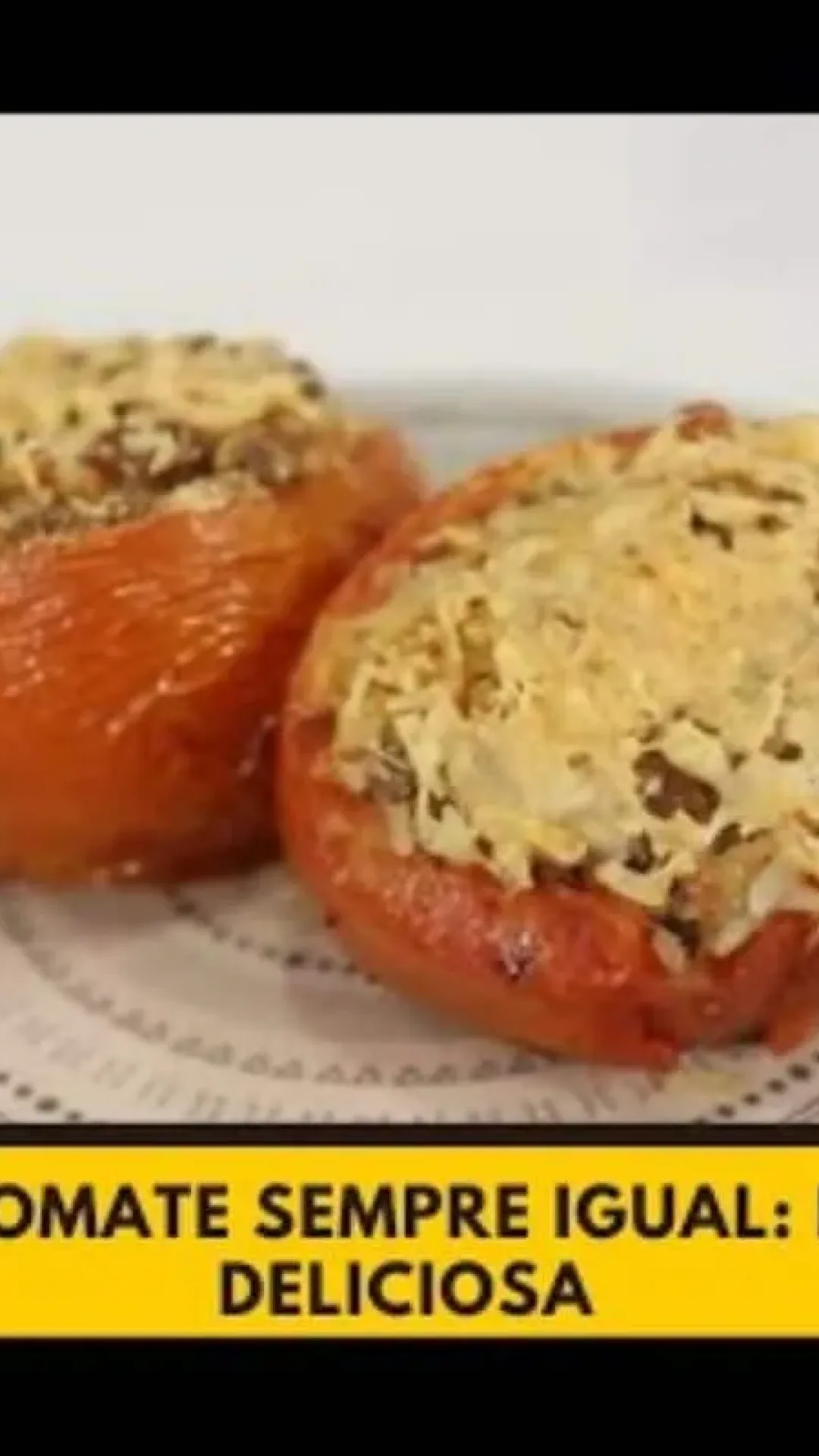 Tomates recheados com bastante queijo para gratinar no forno e surpreender a todos