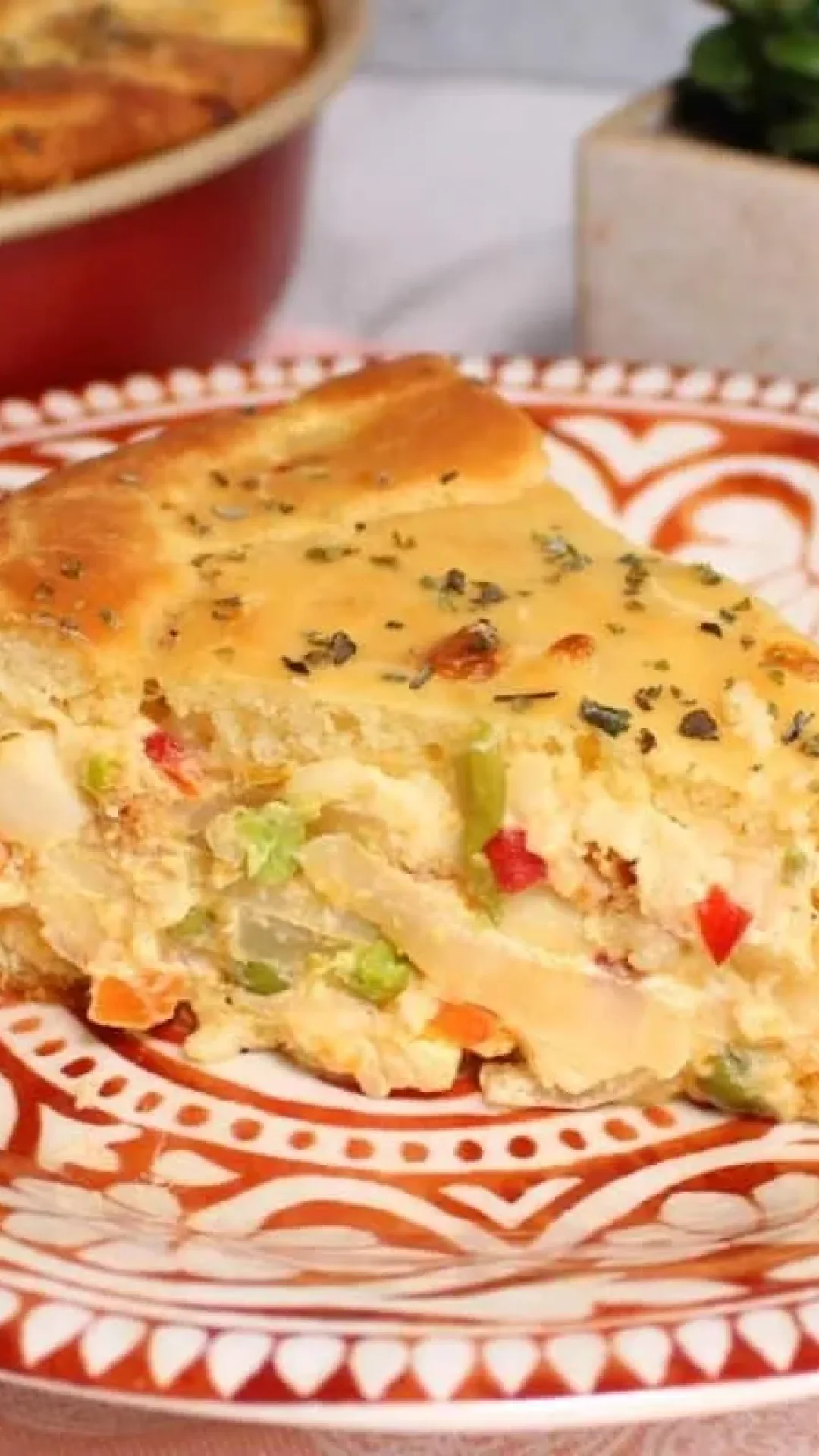 Torta cremosa de palmito feita com um recheio maravilhoso e uma massa bem levinha