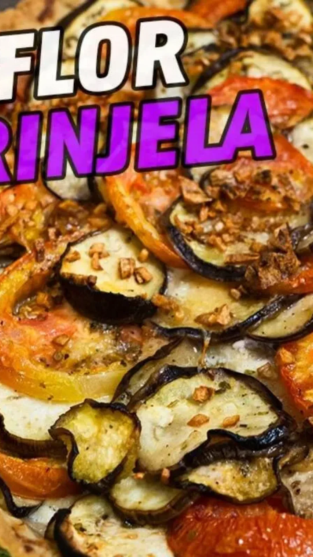 Torta de berinjela no melhor estilo ratatouille que você vai adorar