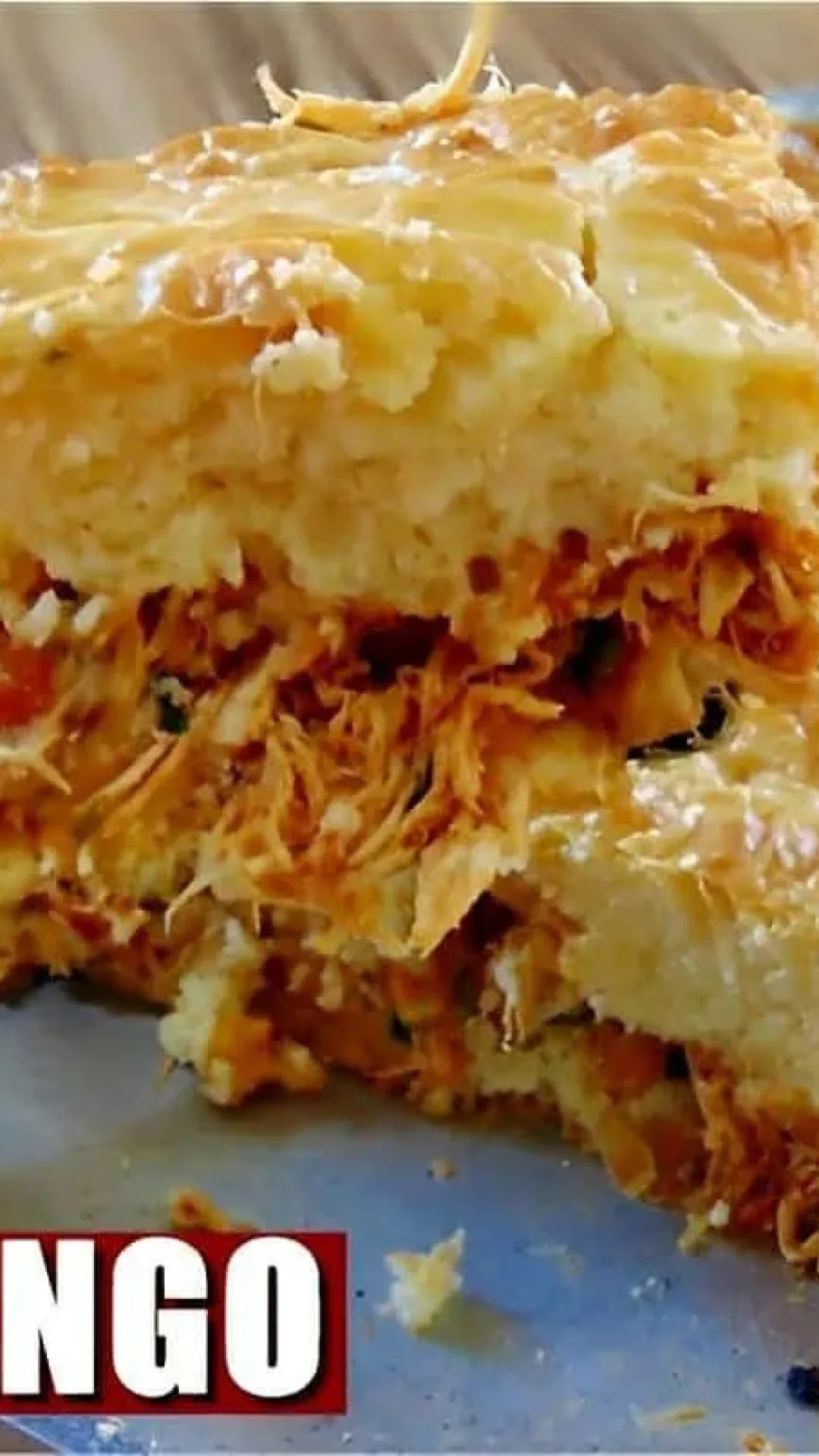 Torta de frango de liquidificador um lanche delicioso para sua tarde ou noite