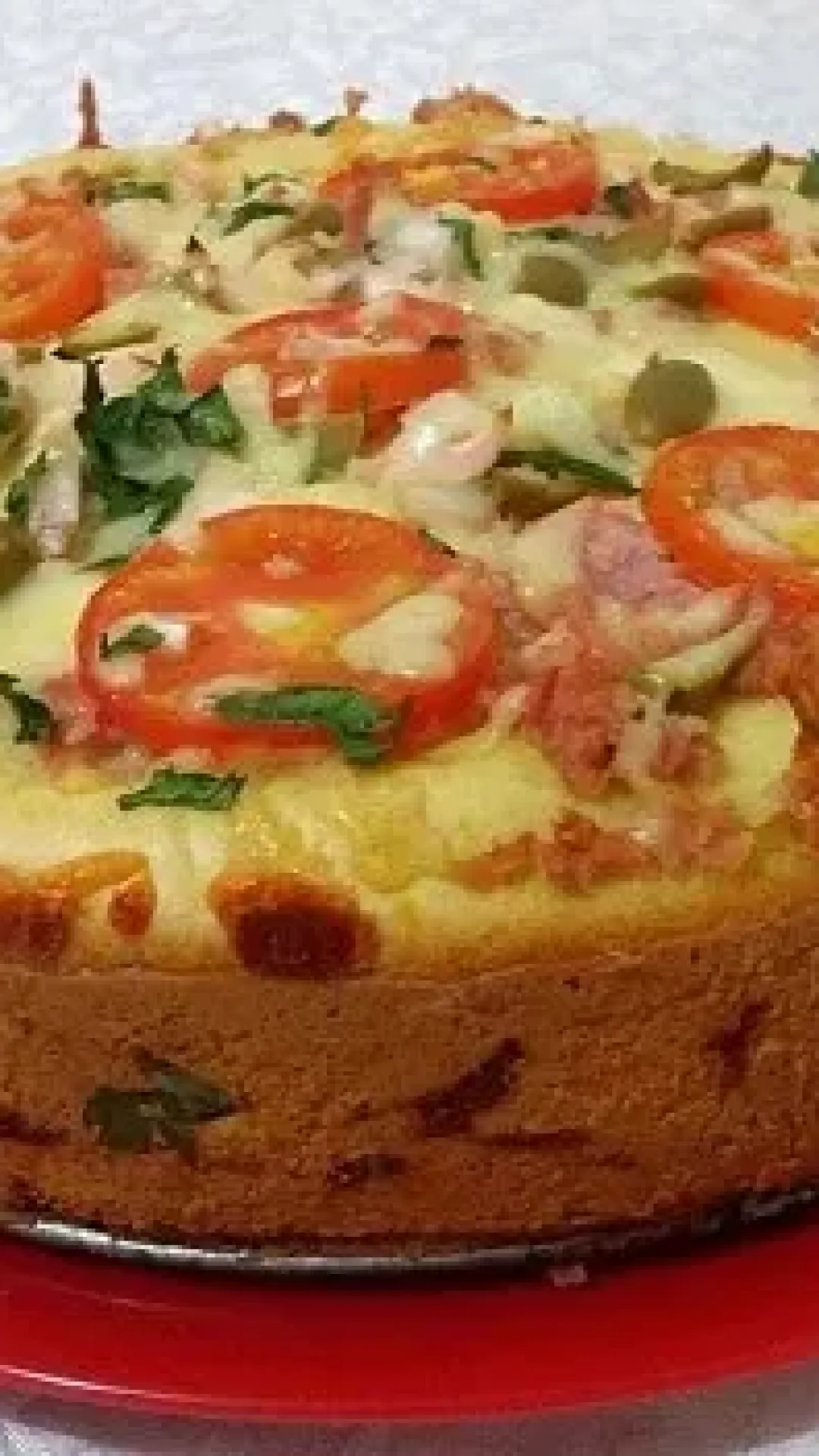 Torta de Liquidificador de Presunto e Queijo