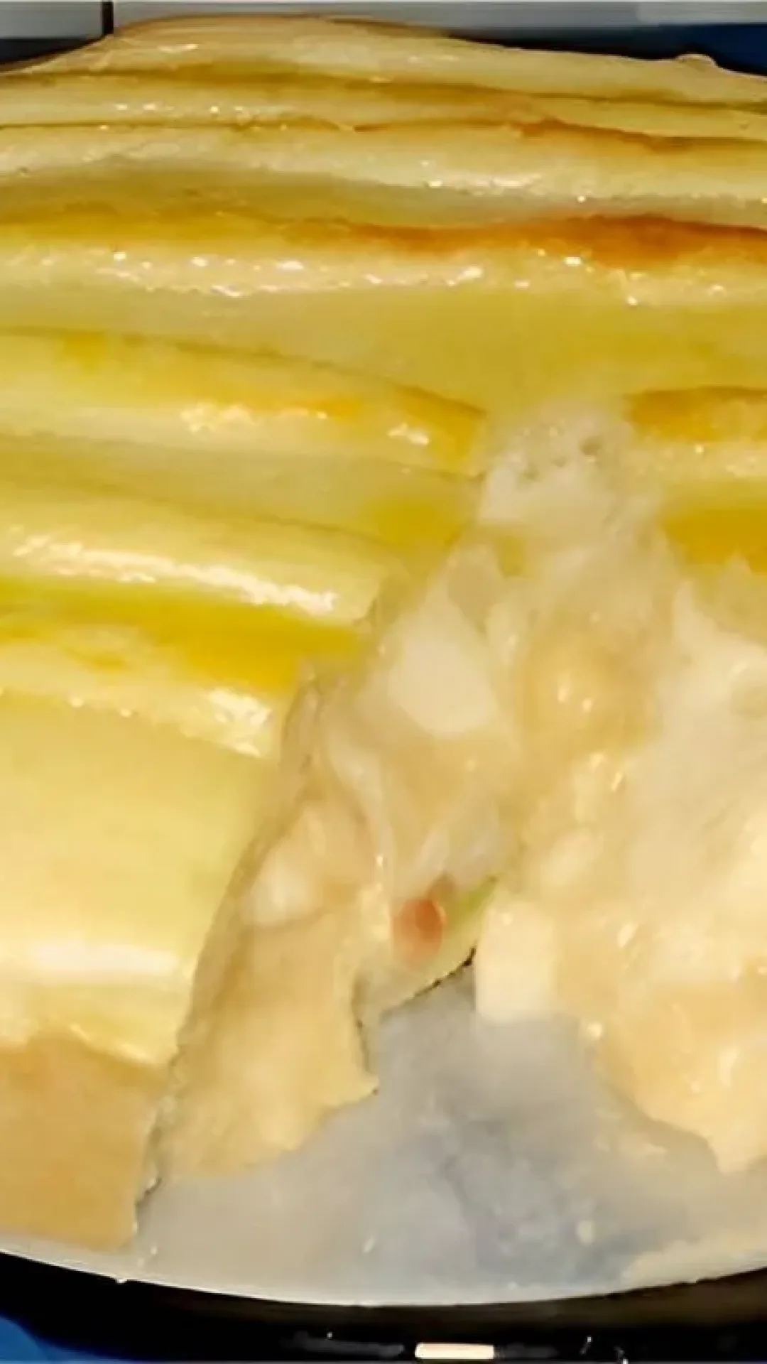 Torta de palmito com massa de creme de leite que derrete na boca o lanche perfeito para toda família