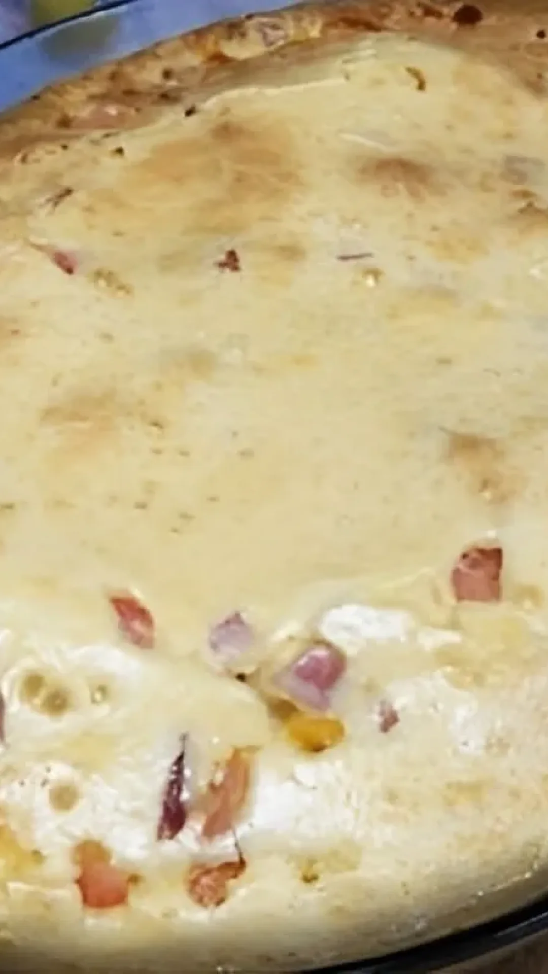 Torta de presunto e queijo de liquidificador é só bater a massa colocar o recheio e assar