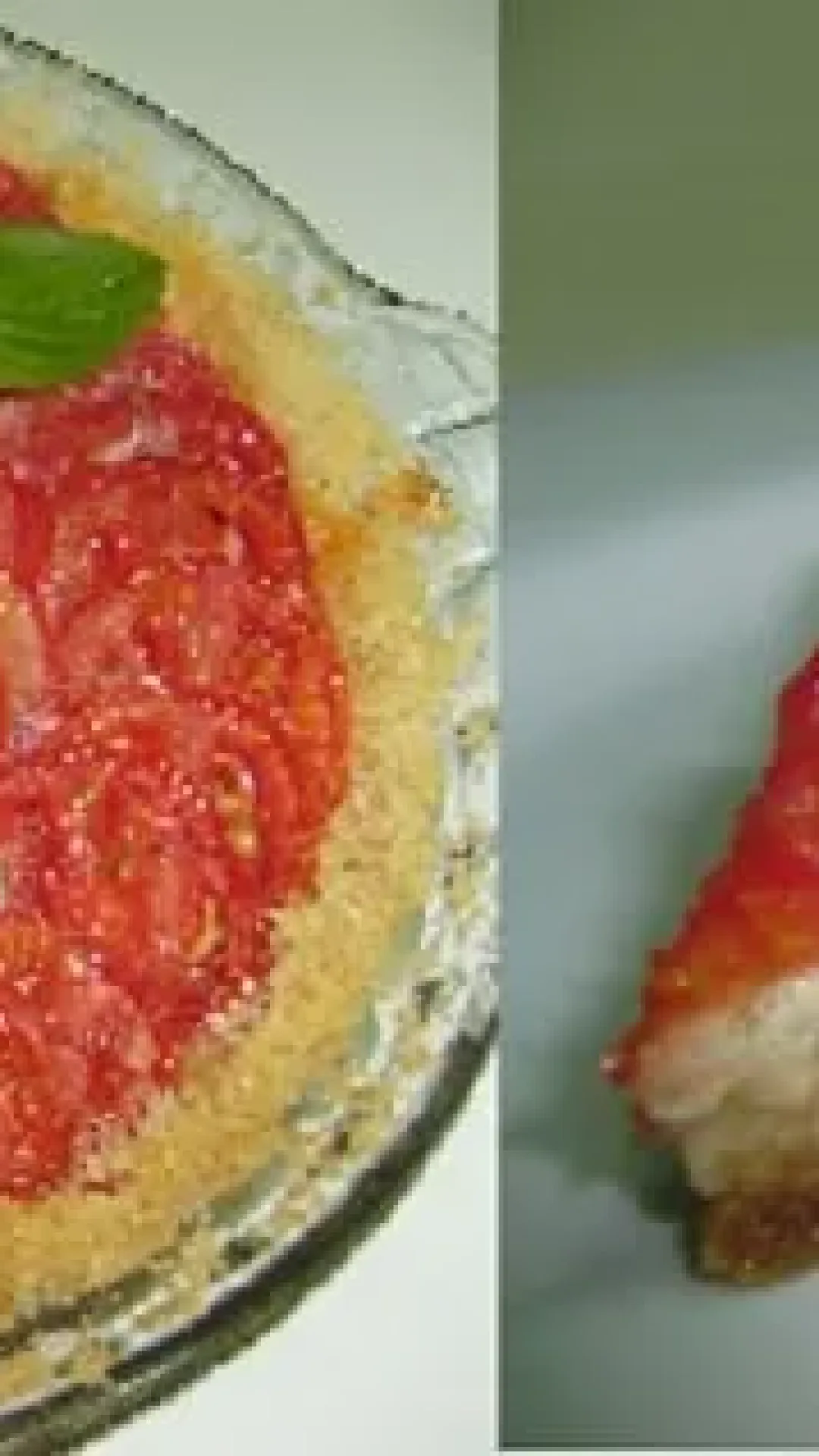 Torta de Queijo Branco com Tomates