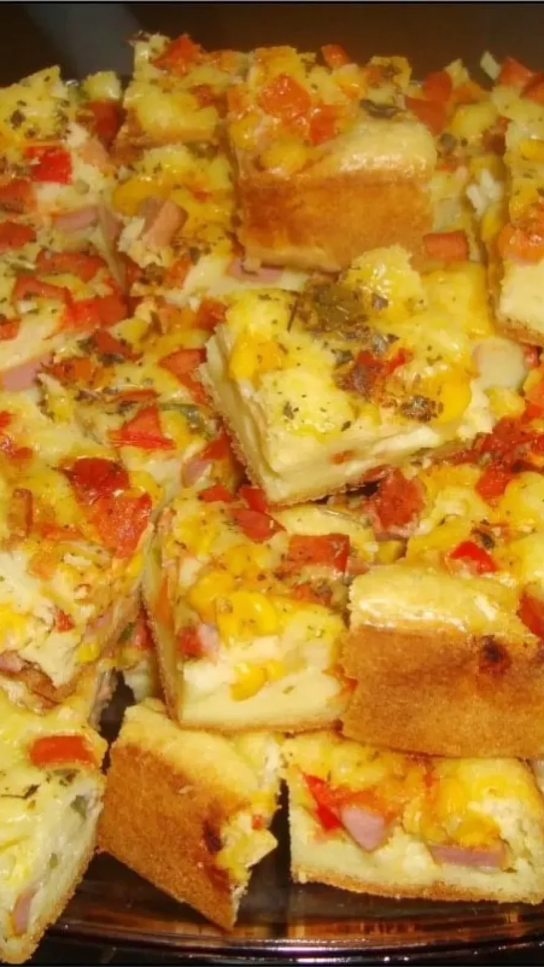 Torta de salsicha de liquidificador rápida deliciosa e com massa muito fofinha