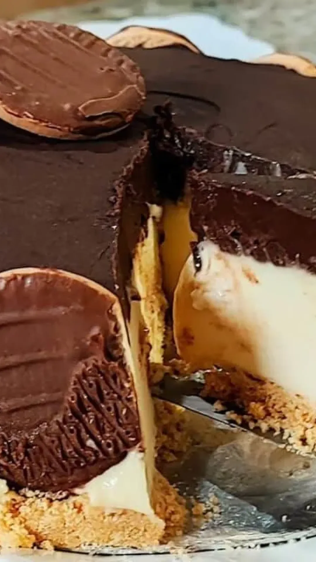 Torta holandesa cremosa, perfeita como sobremesa de final de semana