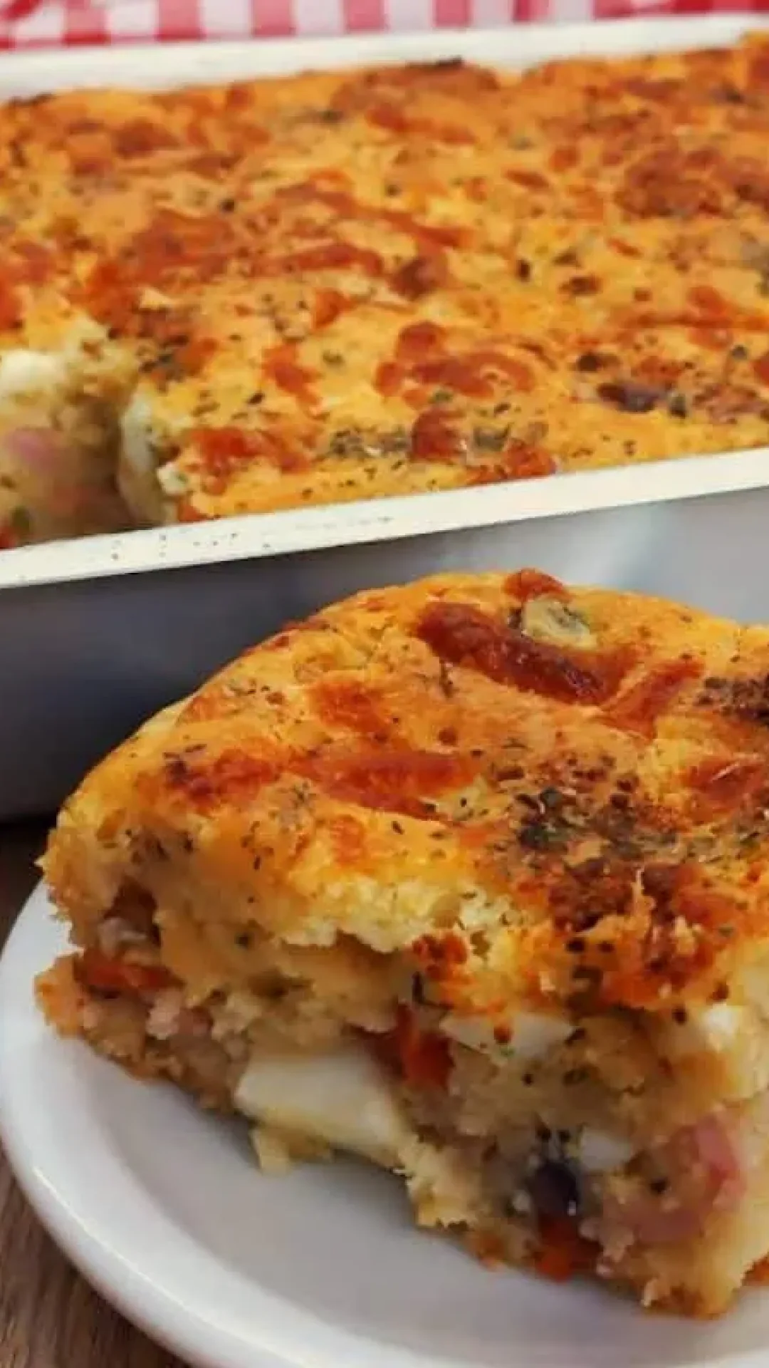 Torta portuguesa completa: essa massa é tão macia que desmancha na boca
