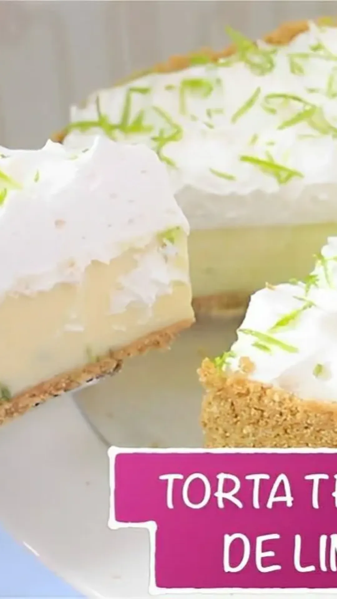 Torta trufada de limão uma sobremesa muito refrescante para servir no calor do natal