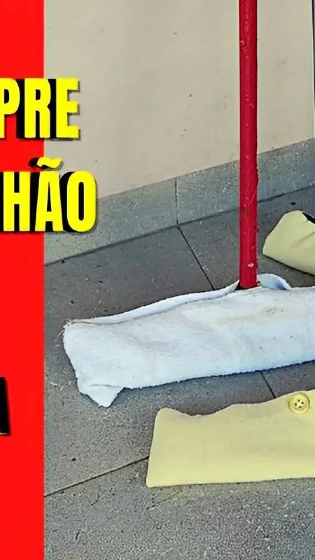 Truque caseiro para fazer um mop (esfregão) gastando menos de 5 reais